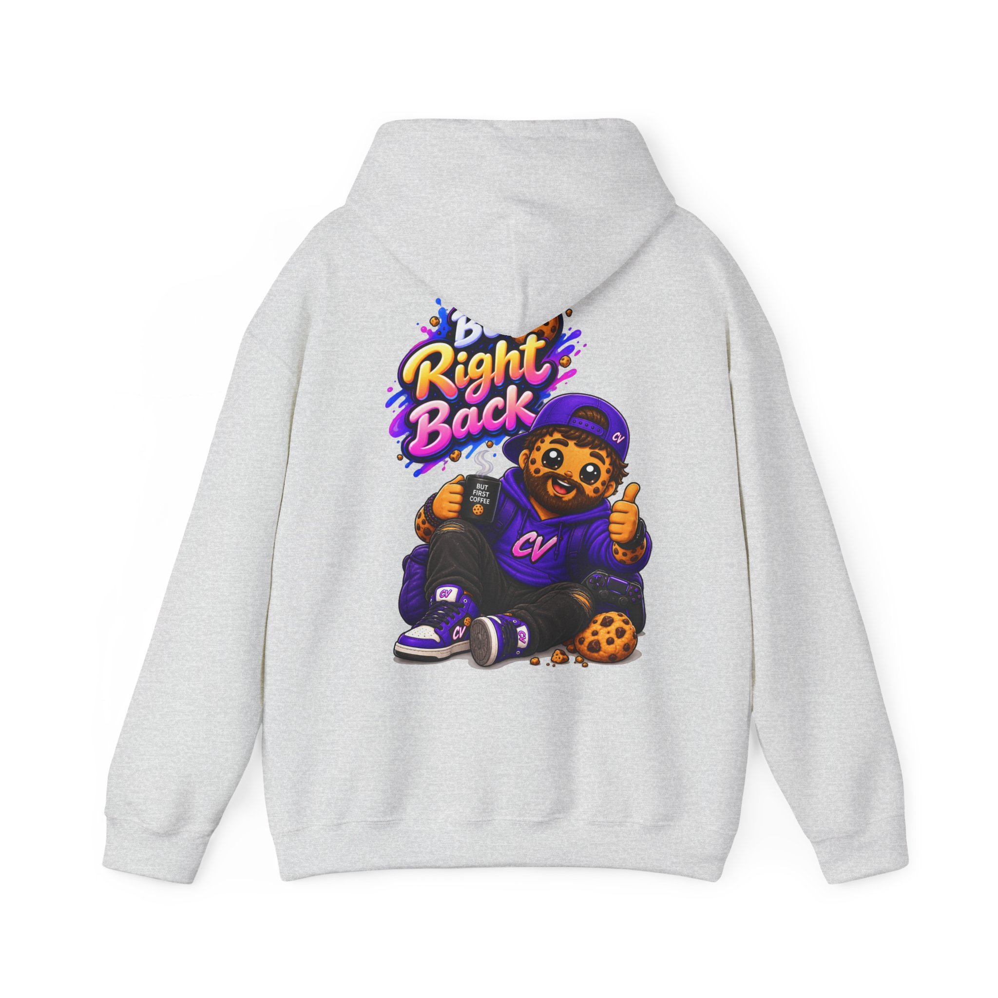Kuschliger "Be Right Back" Oversize-Hoodie | Snack Mascot Illustration – Bild 16