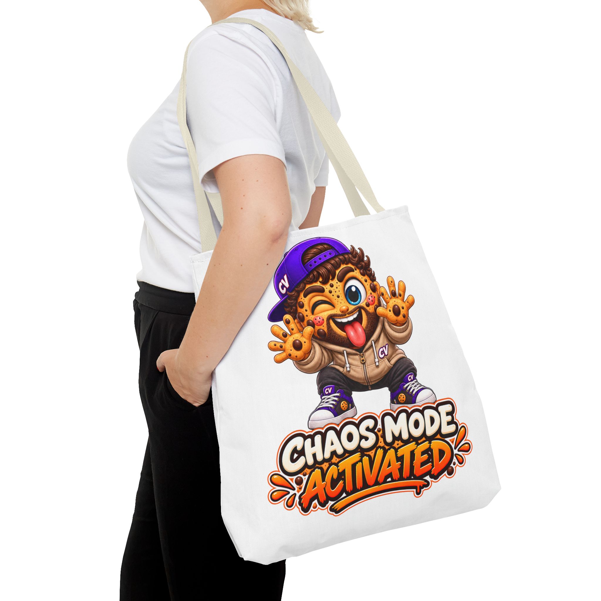 Crunchyverse Cookie Maskottchen-Tragetasche | "Chaos Mode Activated"" Character Artwork – Bild 20