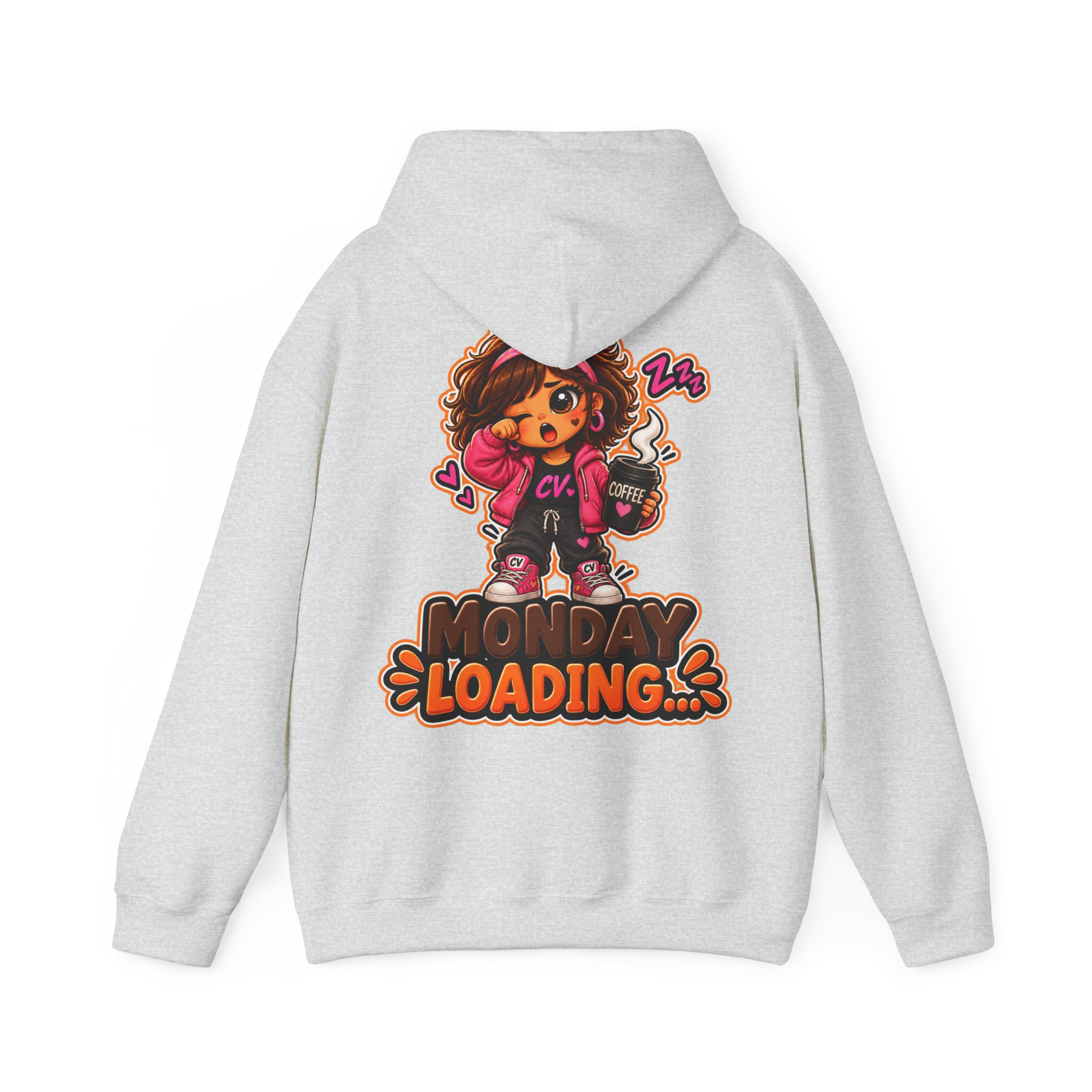 Kuschliger "Monday Loading...." Oversize-Hoodie | Snack Mascot Illustration – Bild 14