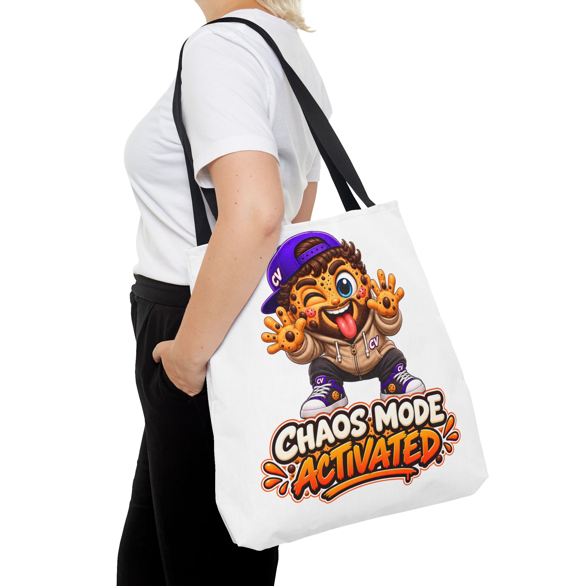 Crunchyverse Cookie Maskottchen-Tragetasche | "Chaos Mode Activated"" Character Artwork – Bild 4