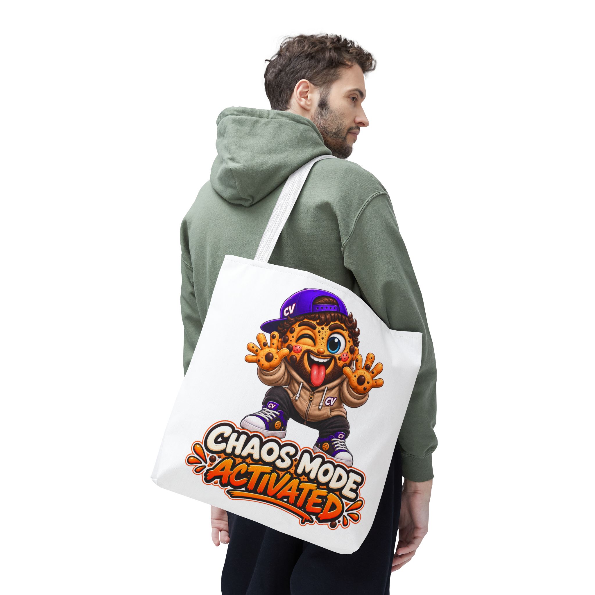 Crunchyverse Cookie Maskottchen-Tragetasche | "Chaos Mode Activated"" Character Artwork – Bild 14