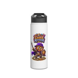 Cookie "Cookie Ritter" Character Edelstahl-Wasserflasche | Crunchiverse