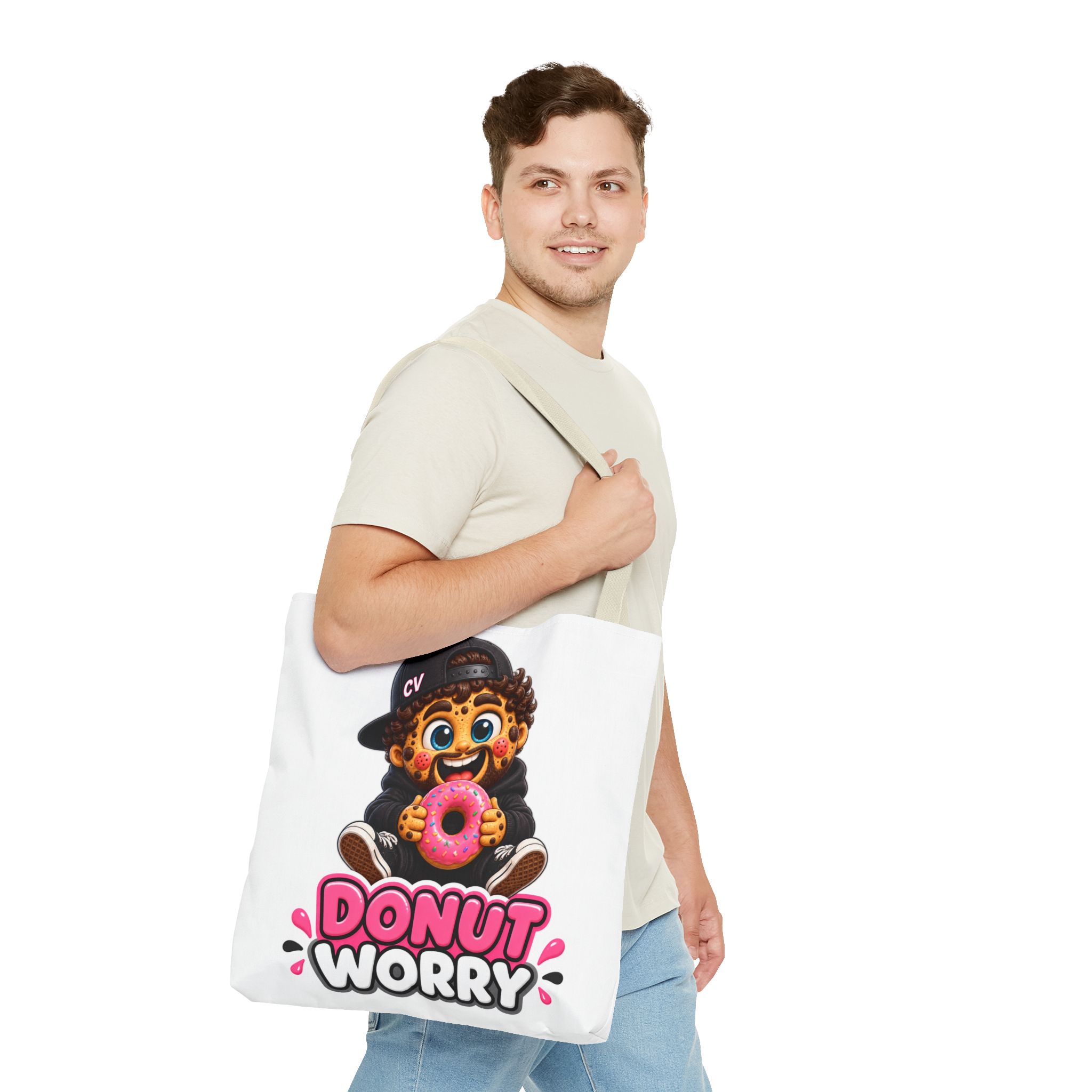 Crunchyverse Cookie Maskottchen-Tragetasche | "Donut Worry" Character Artwork – Bild 19
