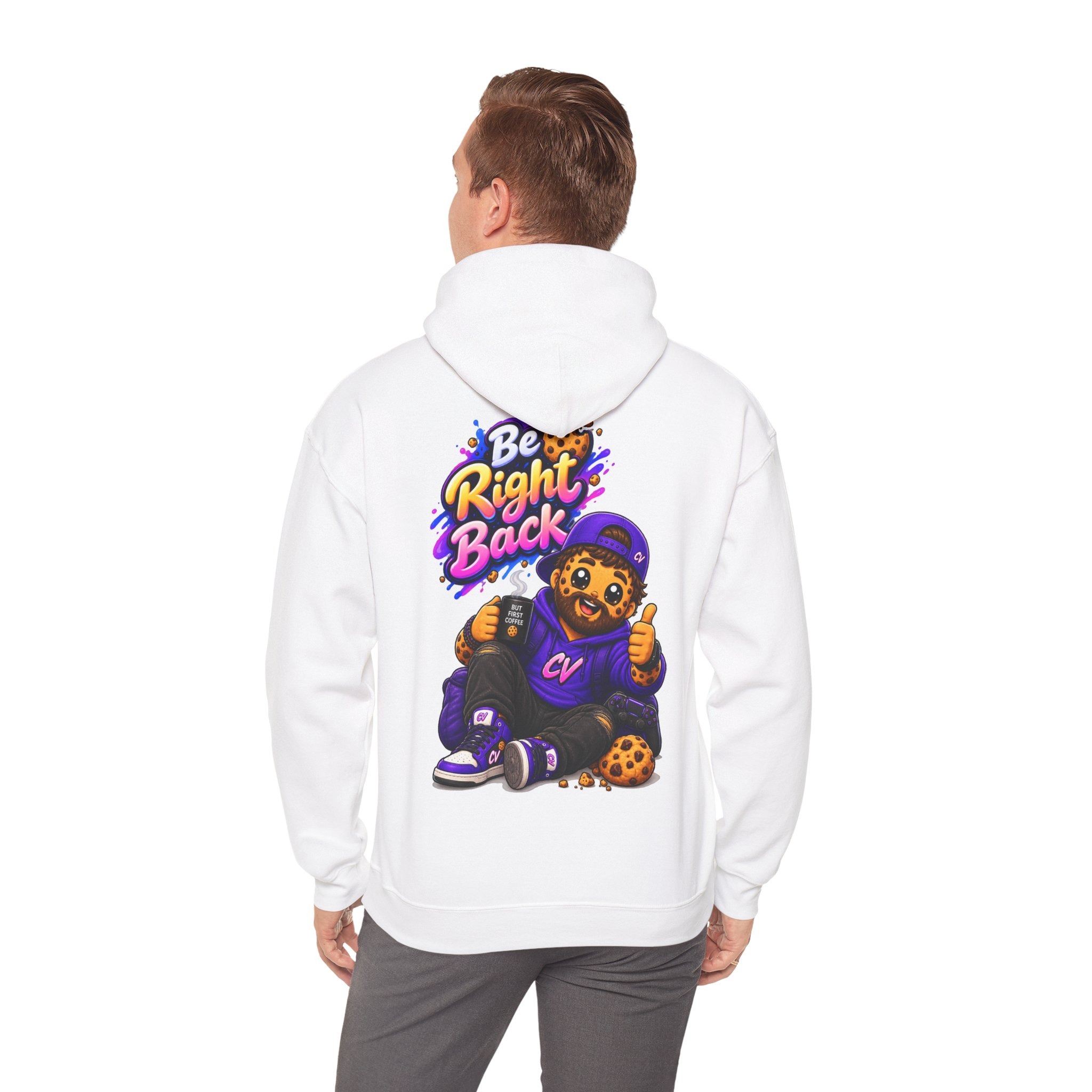 Kuschliger "Be Right Back" Oversize-Hoodie | Snack Mascot Illustration – Bild 7