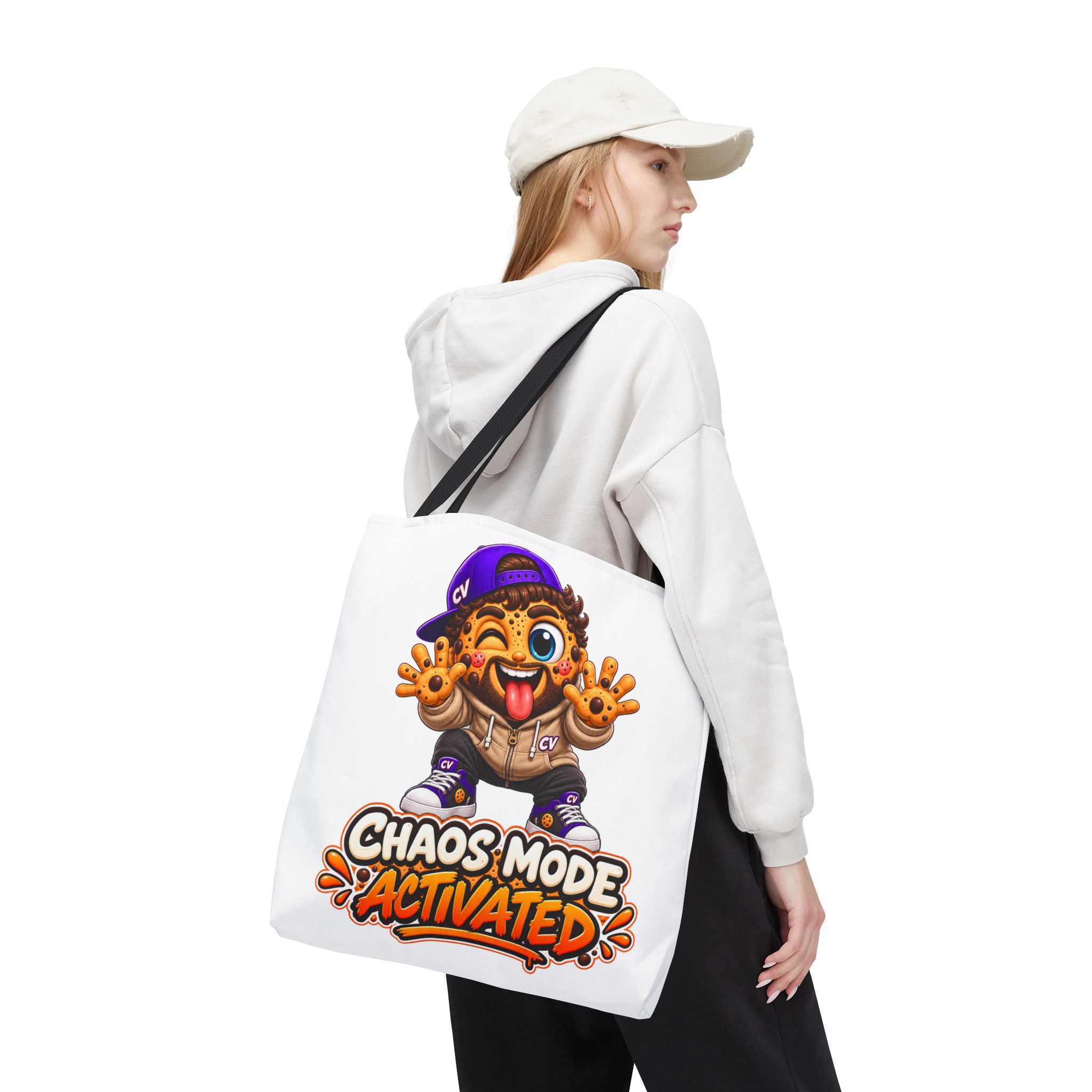Crunchyverse Cookie Maskottchen-Tragetasche | "Chaos Mode Activated"" Character Artwork – Bild 5