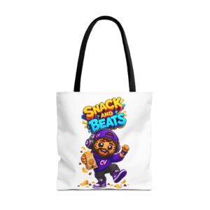 Crunchyverse Cookie Maskottchen-Tragetasche | "Snack and Beats" Character Artwork