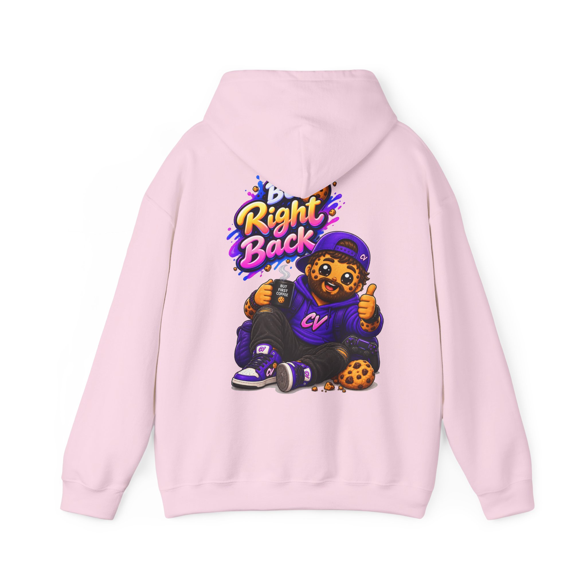 Kuschliger "Be Right Back" Oversize-Hoodie | Snack Mascot Illustration – Bild 11
