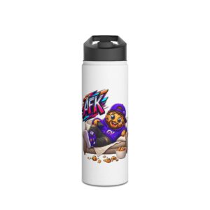 Cookie "AFK" Character Edelstahl-Wasserflasche | Crunchiverse