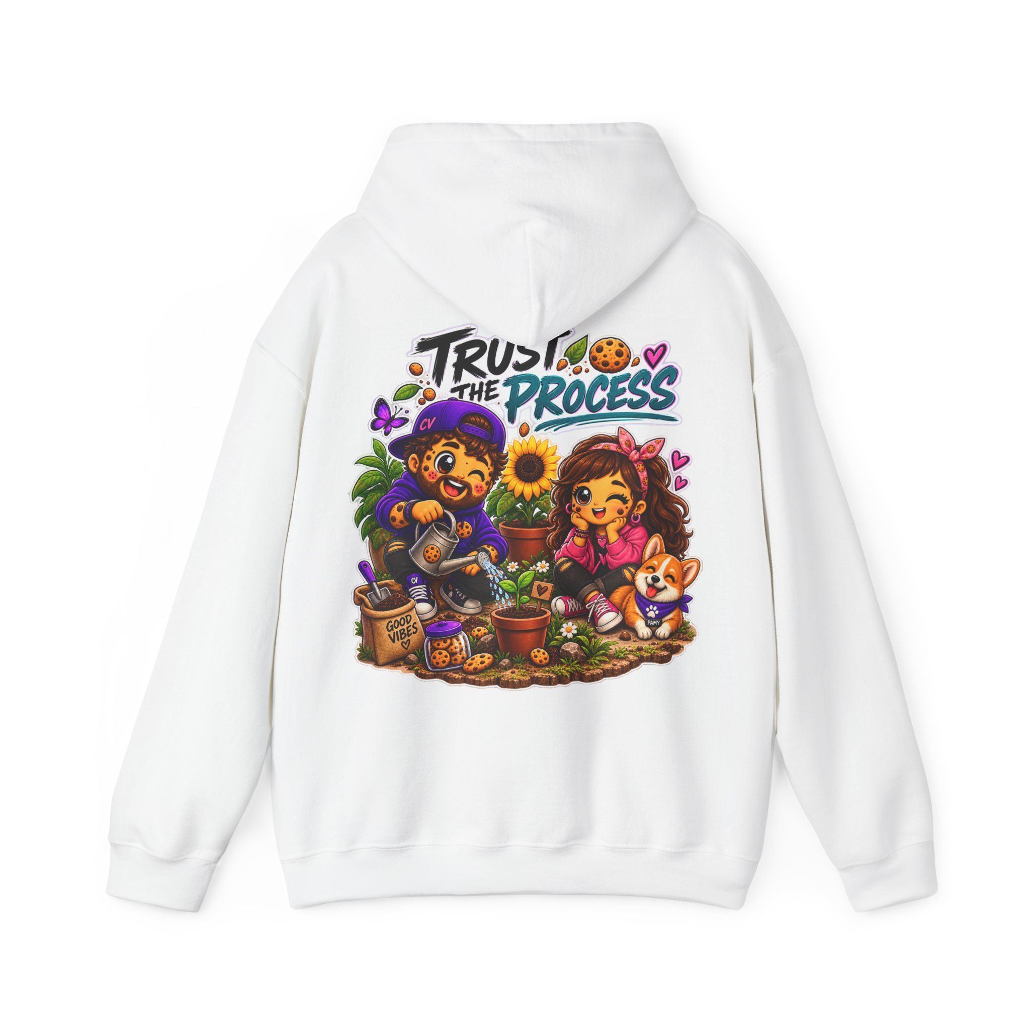 Kuschliger "Trust The Process" Oversize-Hoodie | Snack Mascot Illustration – Bild 5