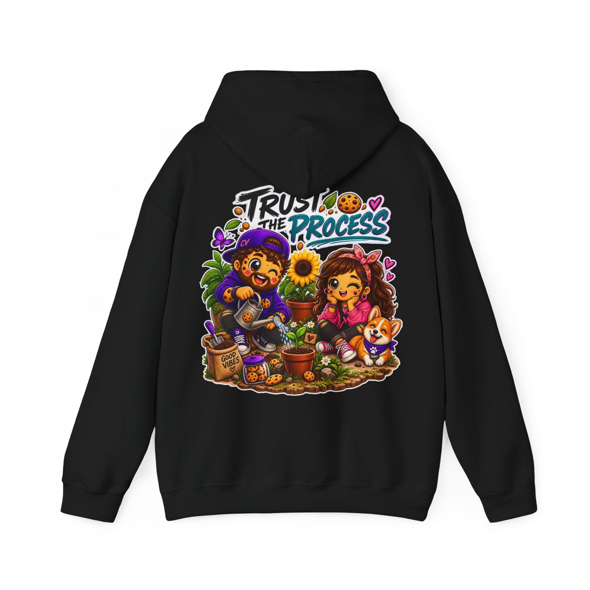 Kuschliger "Trust The Process" Oversize-Hoodie | Snack Mascot Illustration – Bild 11