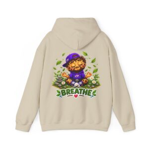 Kuschliger "Breathe" Oversize-Hoodie | Snack Mascot Illustration