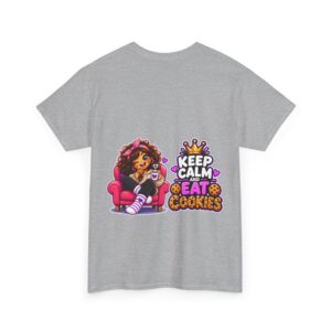 Oversize "Keep Calm And Eat Cookies" T-Shirt | Snack Cookie Graphic Tee