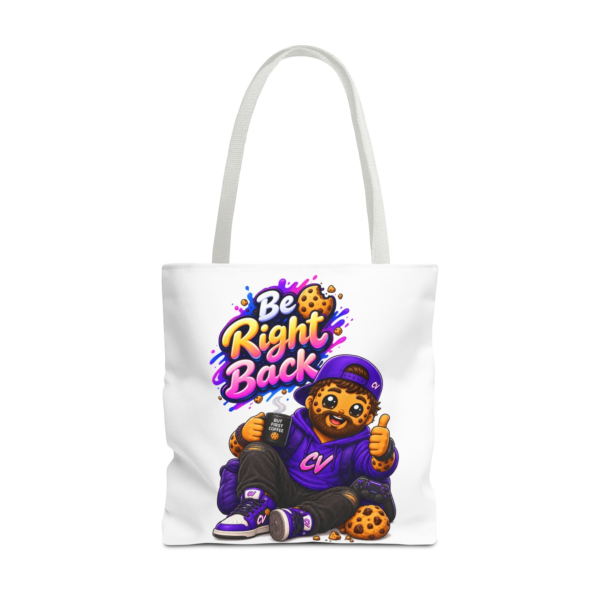 Crunchyverse Cookie Maskottchen-Tragetasche | "Be Right Back" Character Artwork – Bild 9