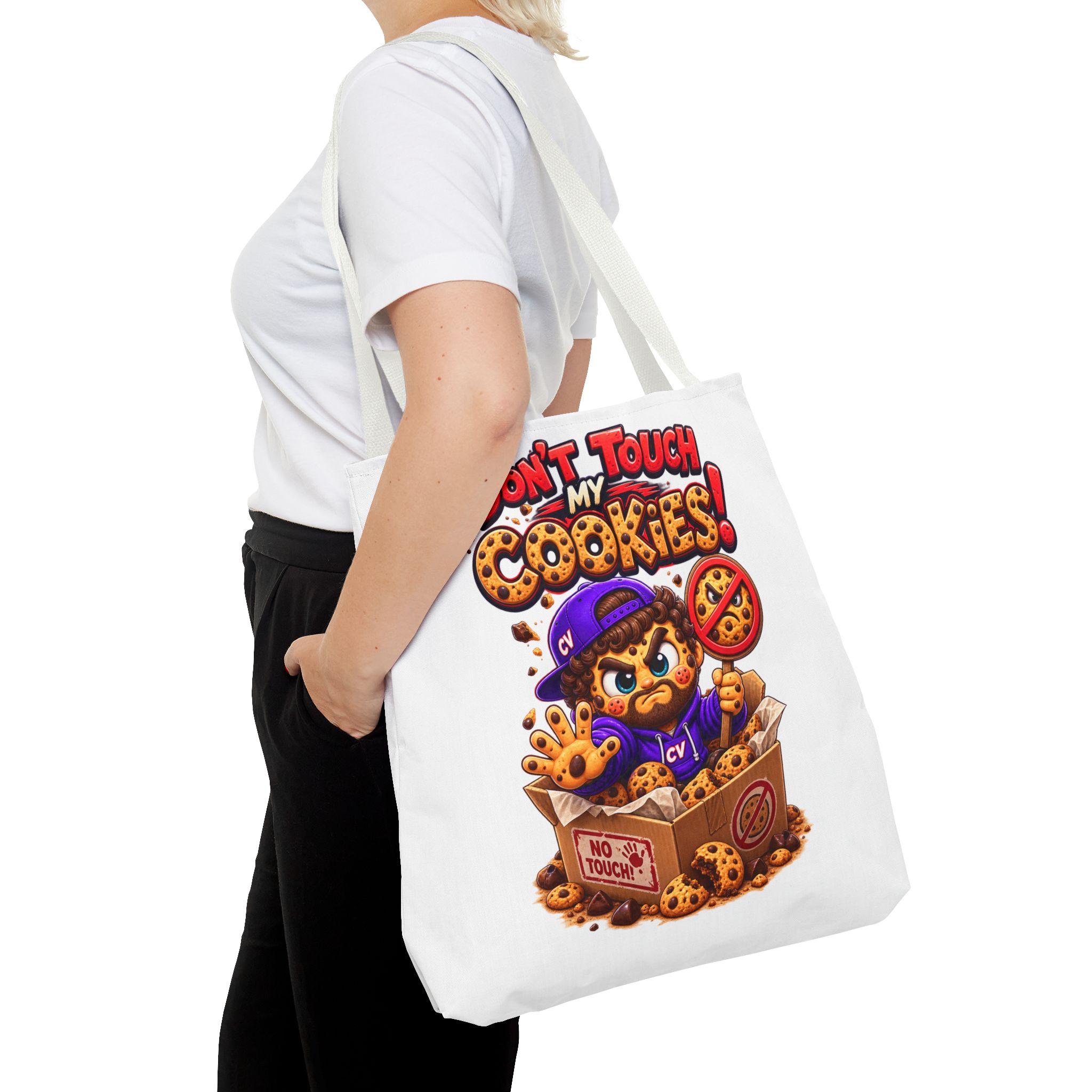 Crunchyverse Cookie Maskottchen-Tragetasche | "Dont Touch my Cookies" Character Artwork – Bild 12