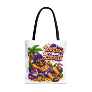 Crunchyverse Cookie Maskottchen-Tragetasche | "Too Cool to Share Cookies" Character Artwork