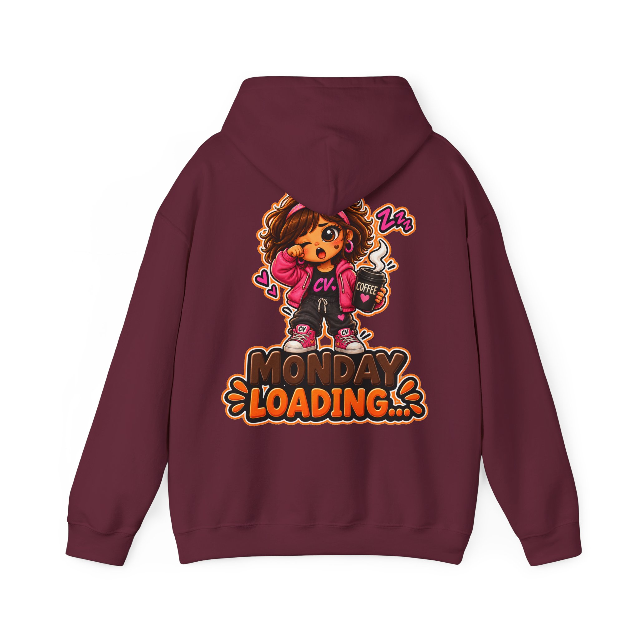 Kuschliger "Monday Loading...." Oversize-Hoodie | Snack Mascot Illustration – Bild 8