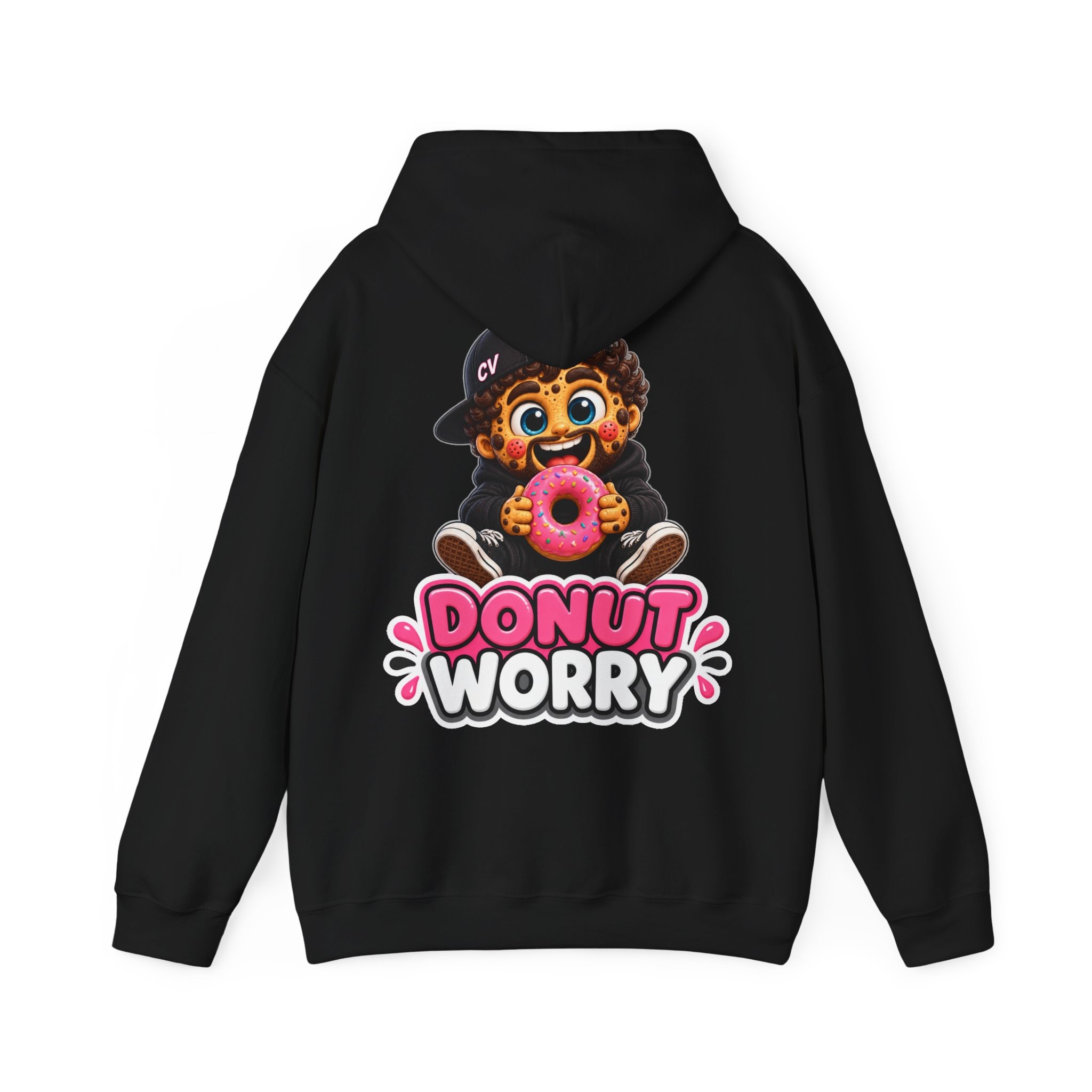 Kuschliger "Donut Worry" Oversize-Hoodie | Snack Mascot Illustration – Bild 11