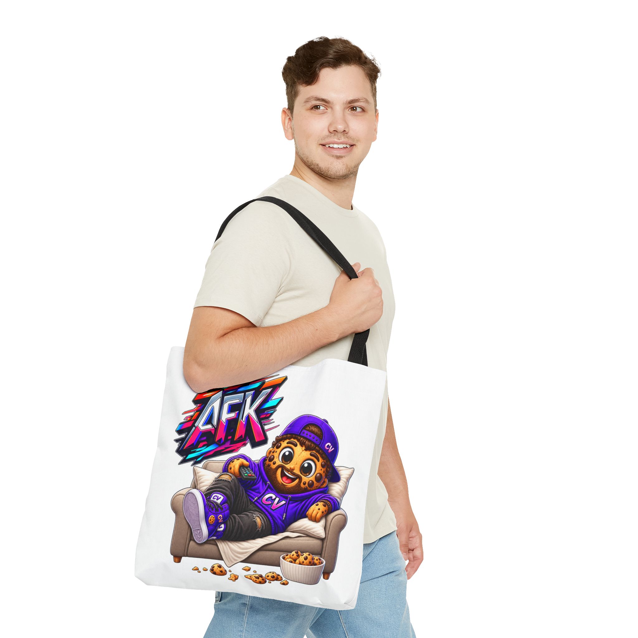 Crunchyverse Cookie Maskottchen-Tragetasche | "AFK" Character Artwork – Bild 3