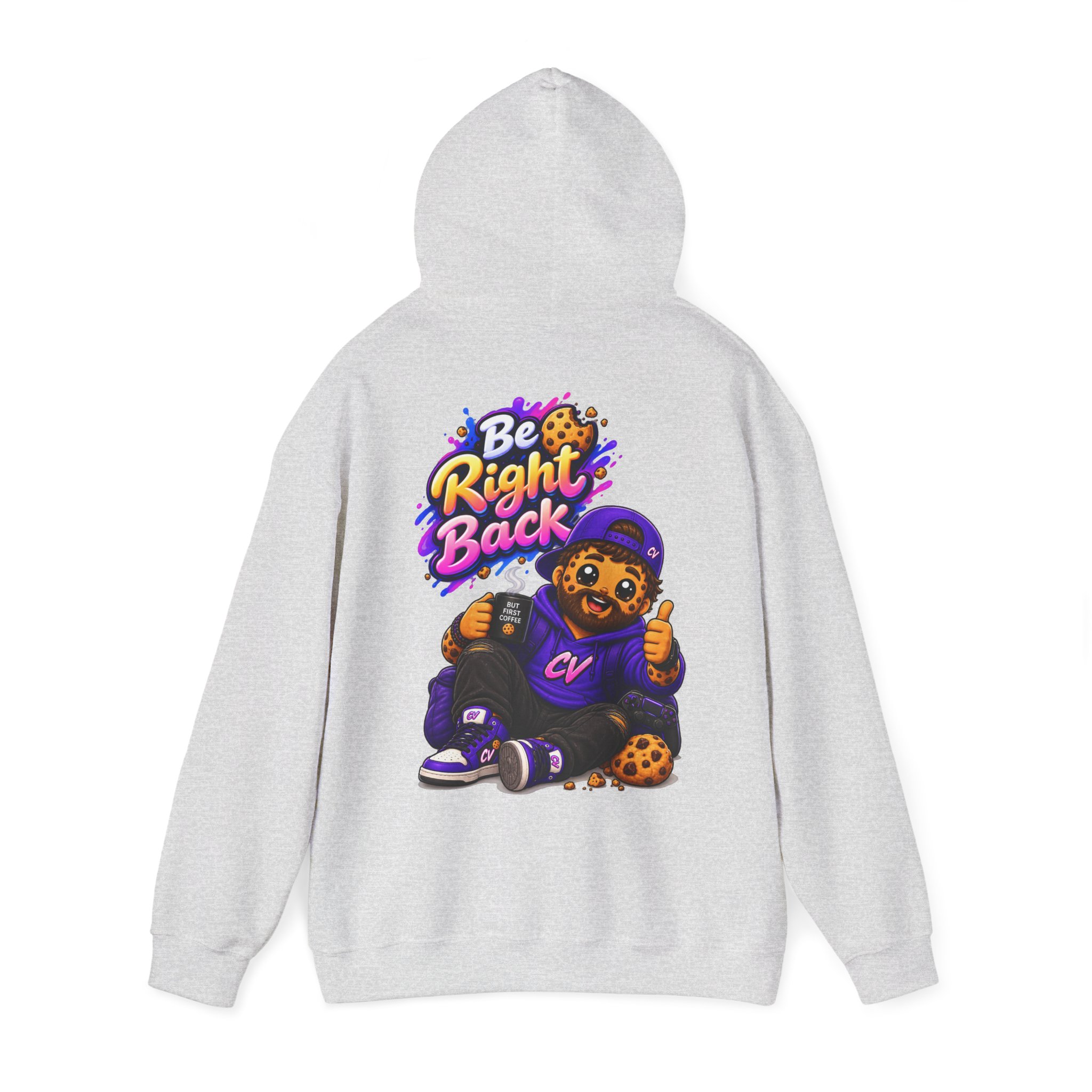 Kuschliger "Be Right Back" Oversize-Hoodie | Snack Mascot Illustration – Bild 17