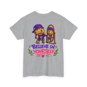 Oversize "Believe In Yourself" T-Shirt | Snack Cookie Graphic Tee