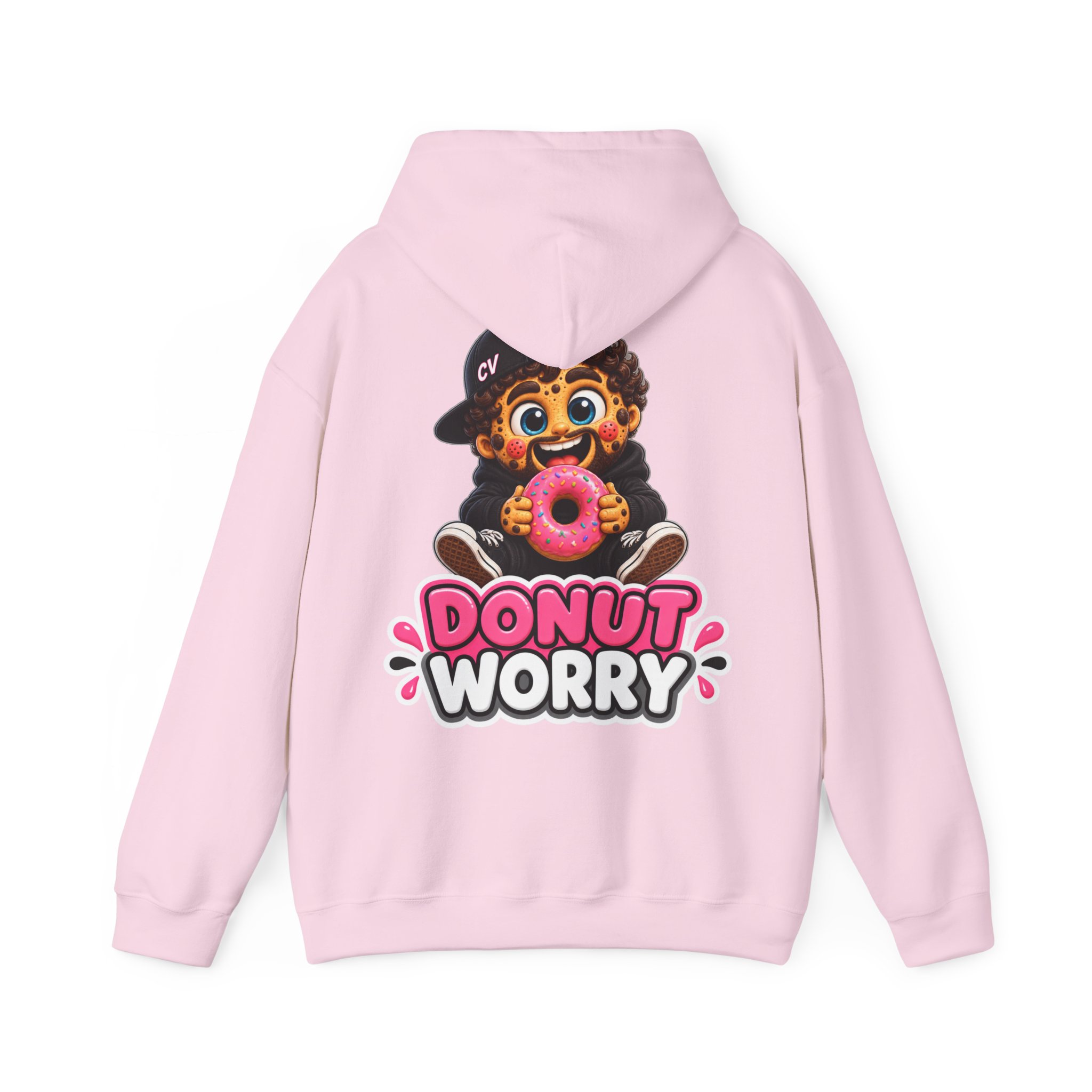 Kuschliger "Donut Worry" Oversize-Hoodie | Snack Mascot Illustration – Bild 9