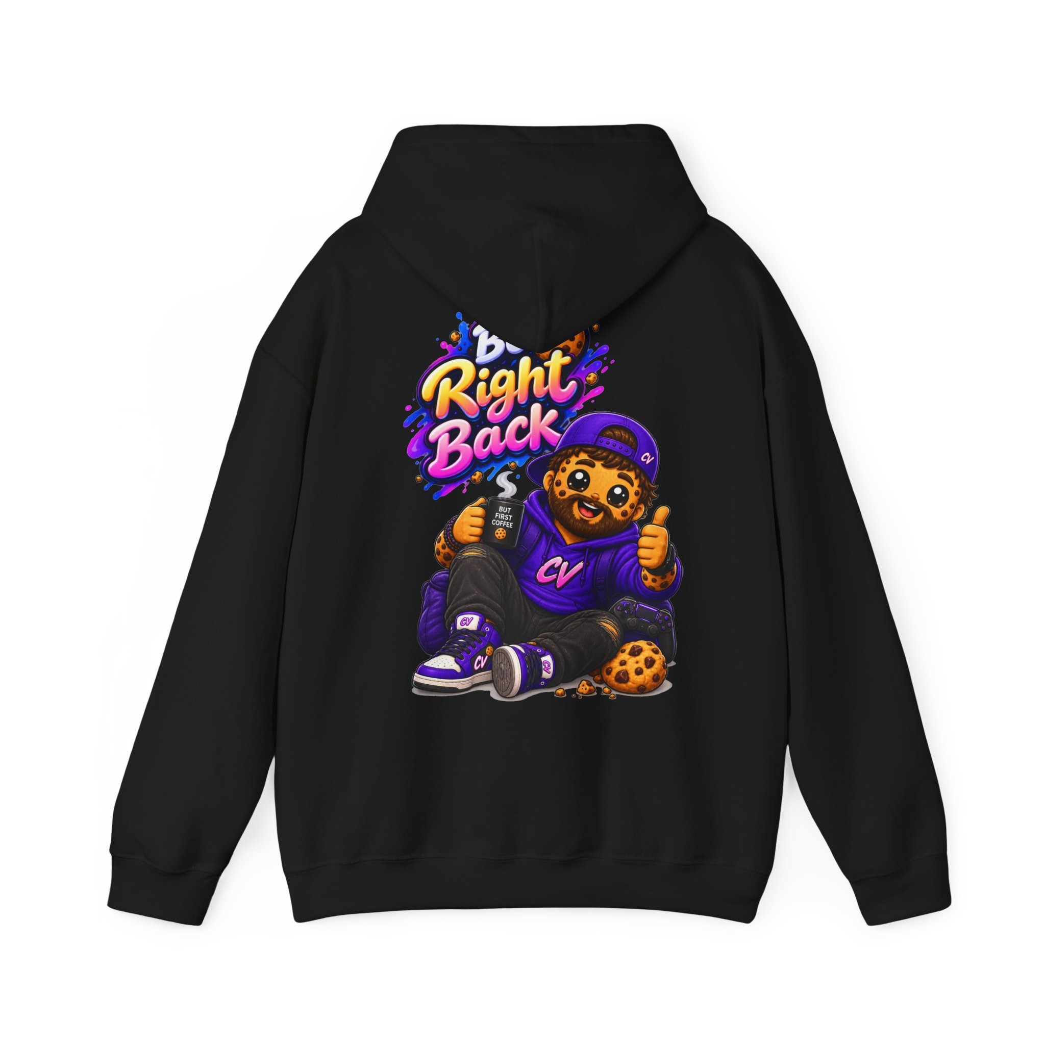 Kuschliger "Be Right Back" Oversize-Hoodie | Snack Mascot Illustration – Bild 13