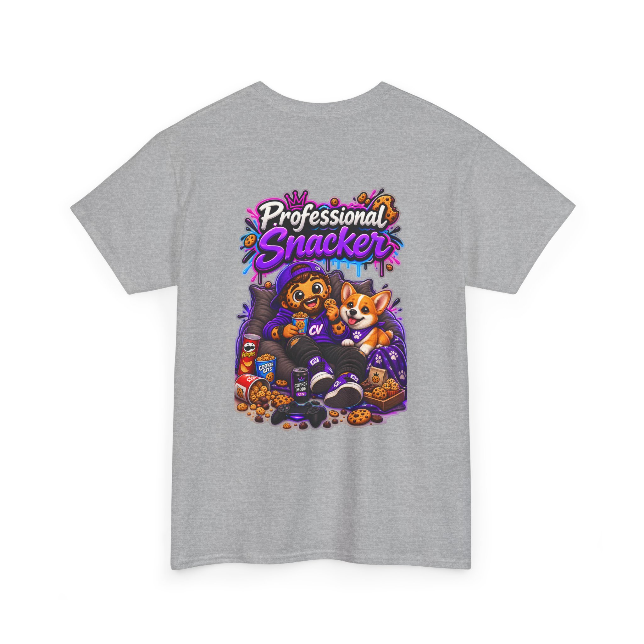 Oversize "Professional Snacker" T-Shirt | Snack Cookie Graphic Tee