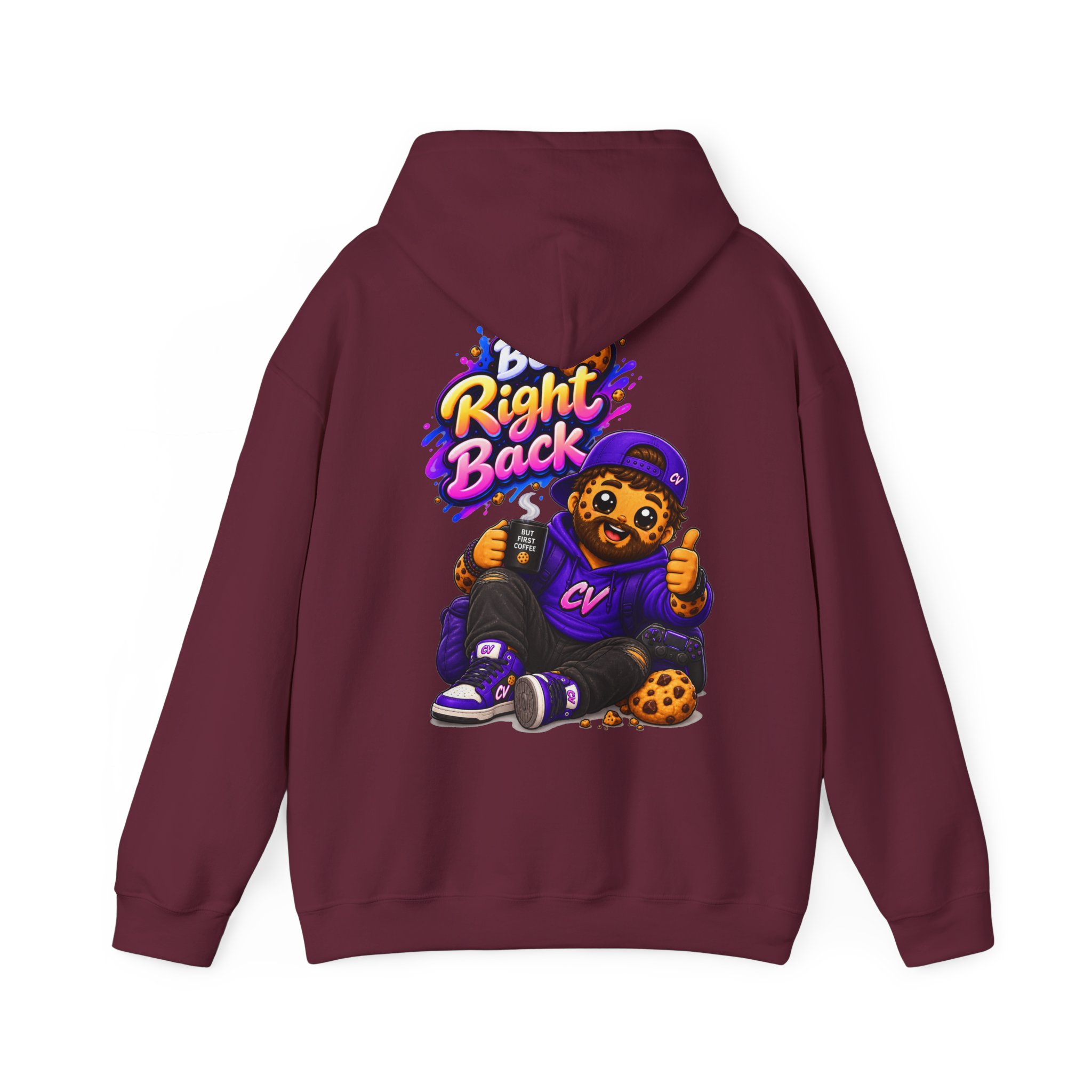Kuschliger "Be Right Back" Oversize-Hoodie | Snack Mascot Illustration – Bild 10
