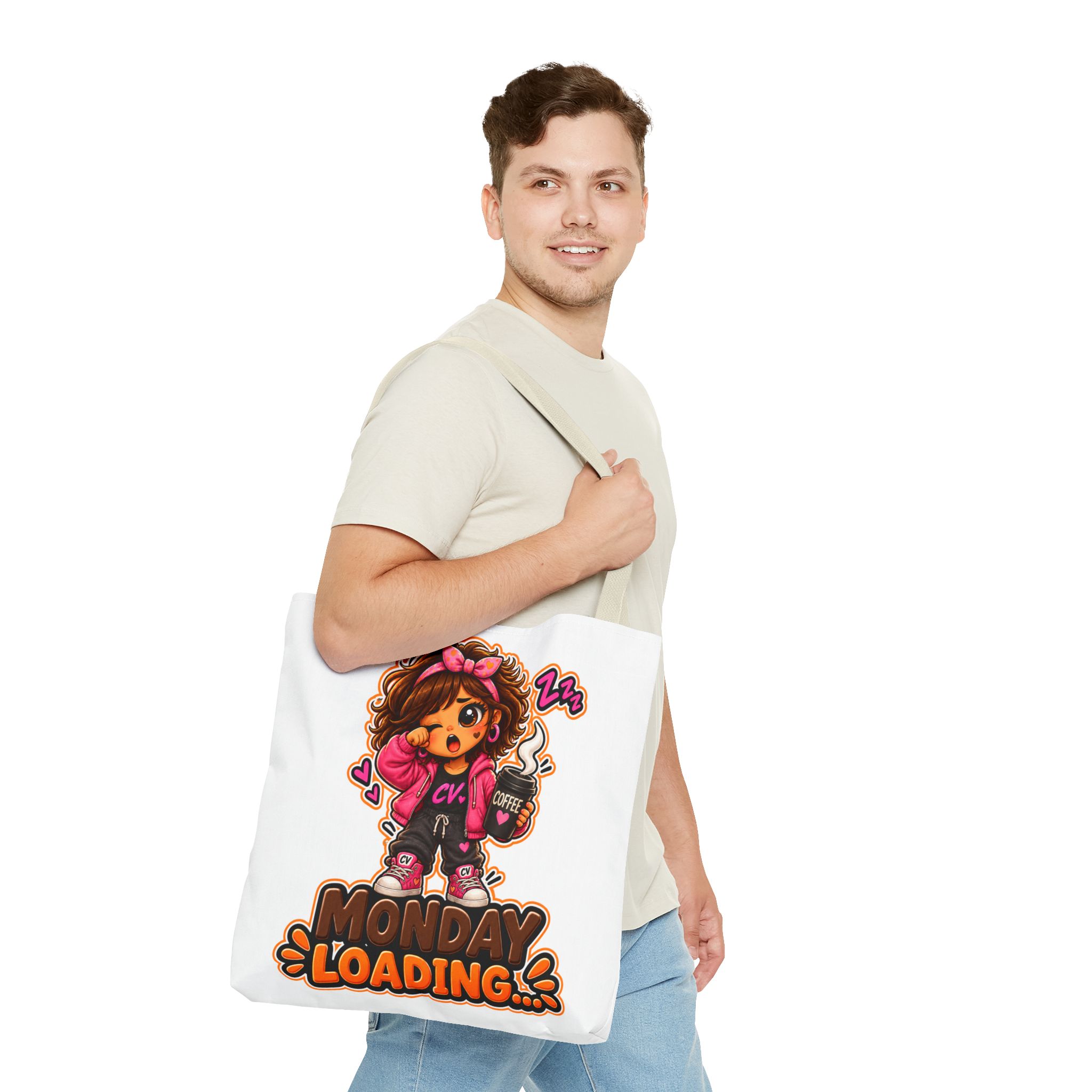 Crunchyverse Cookie Maskottchen-Tragetasche | "Monday Loading...." Character Artwork – Bild 19