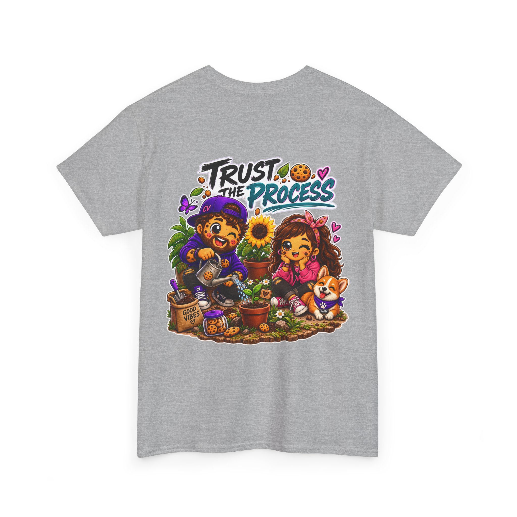 Oversize "Trust The Process" T-Shirt | Snack Cookie Graphic Tee