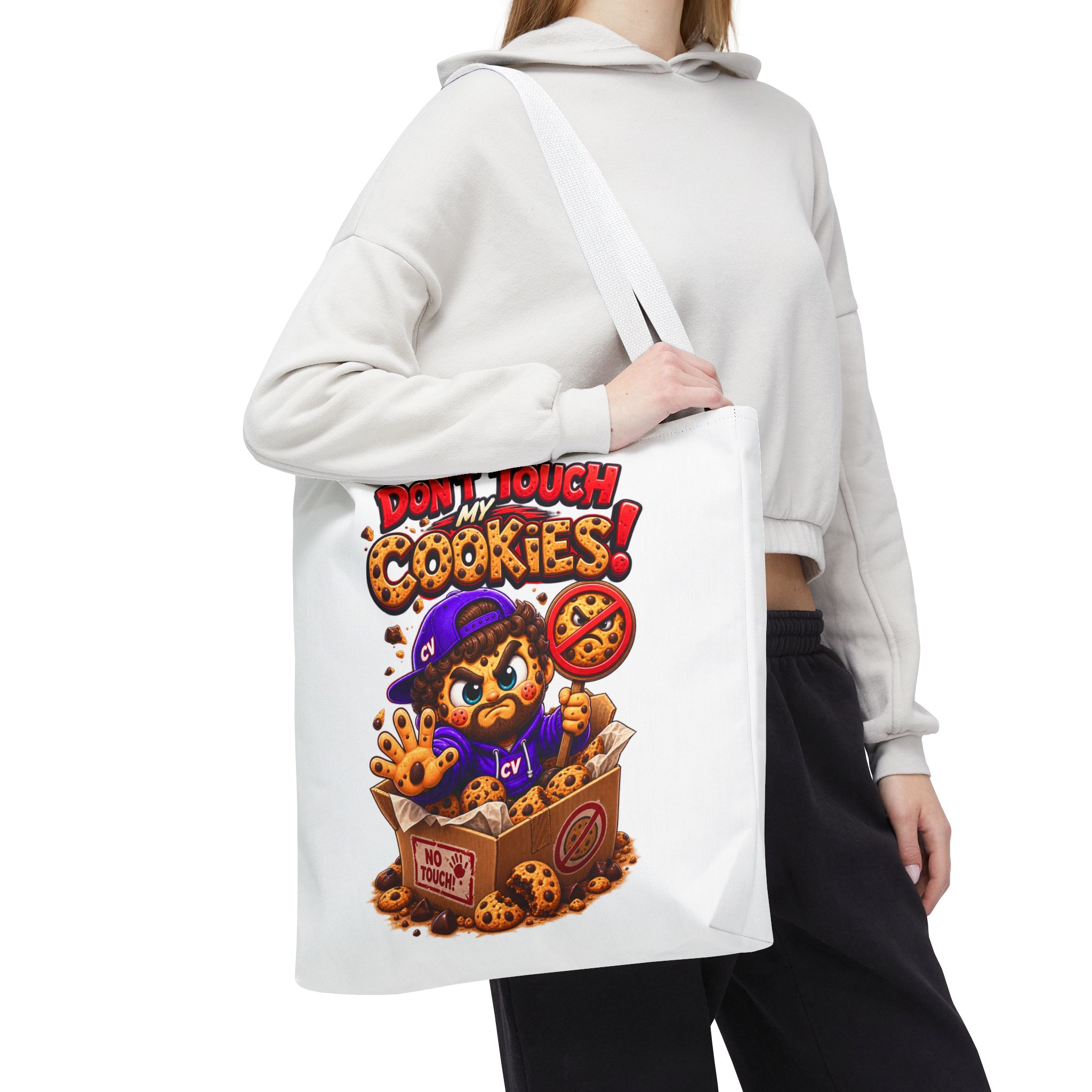 Crunchyverse Cookie Maskottchen-Tragetasche | "Dont Touch my Cookies" Character Artwork – Bild 15