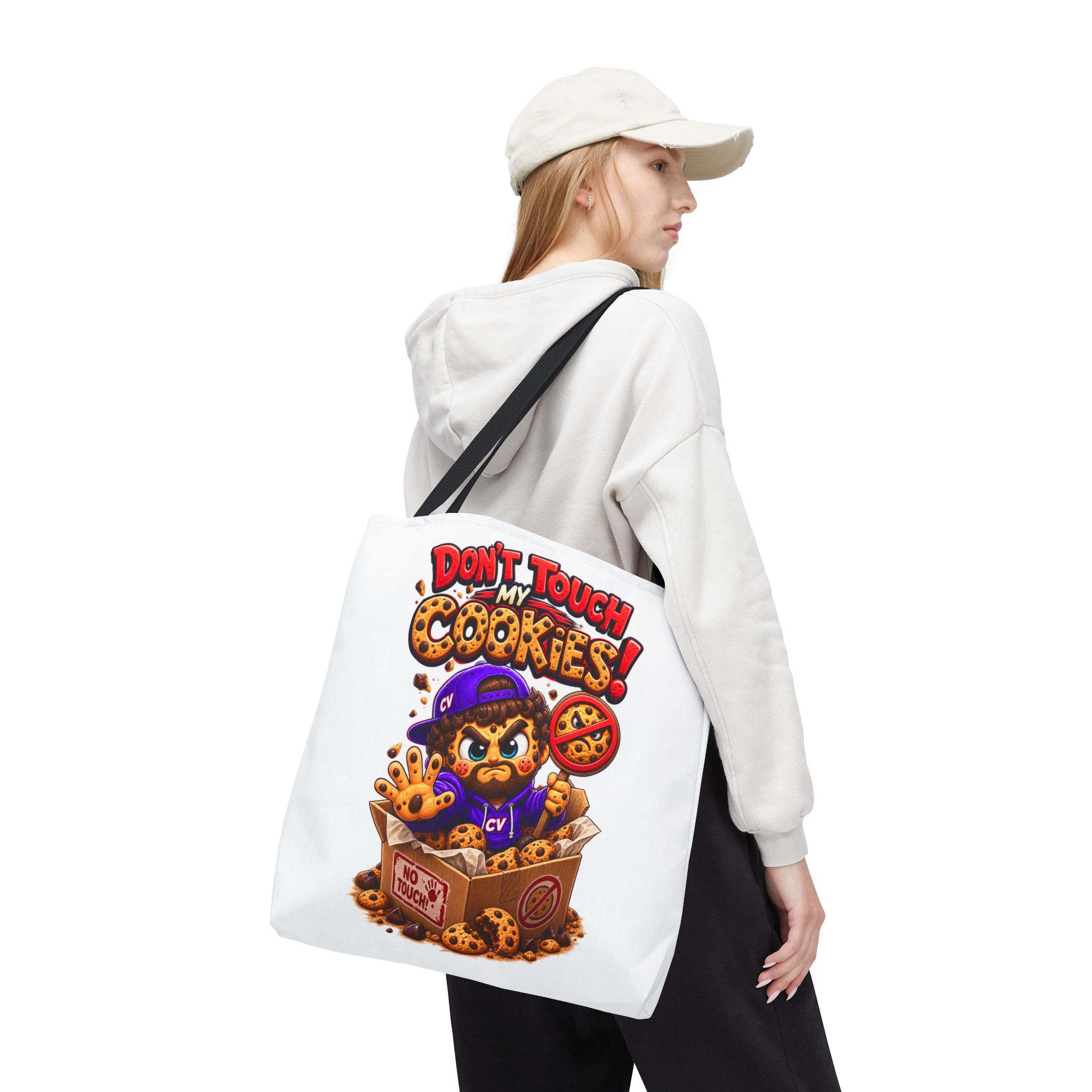 Crunchyverse Cookie Maskottchen-Tragetasche | "Dont Touch my Cookies" Character Artwork – Bild 5