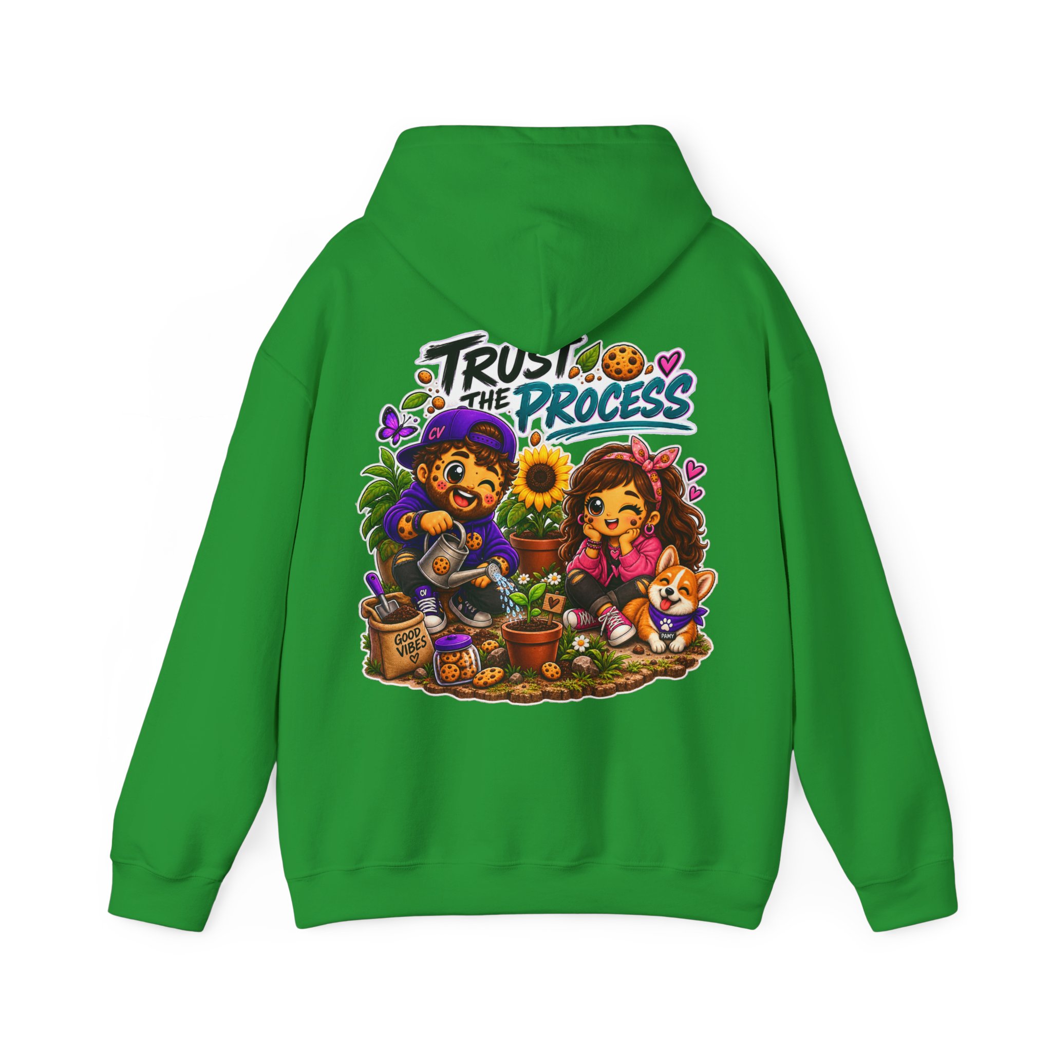 Kuschliger "Trust The Process" Oversize-Hoodie | Snack Mascot Illustration – Bild 12