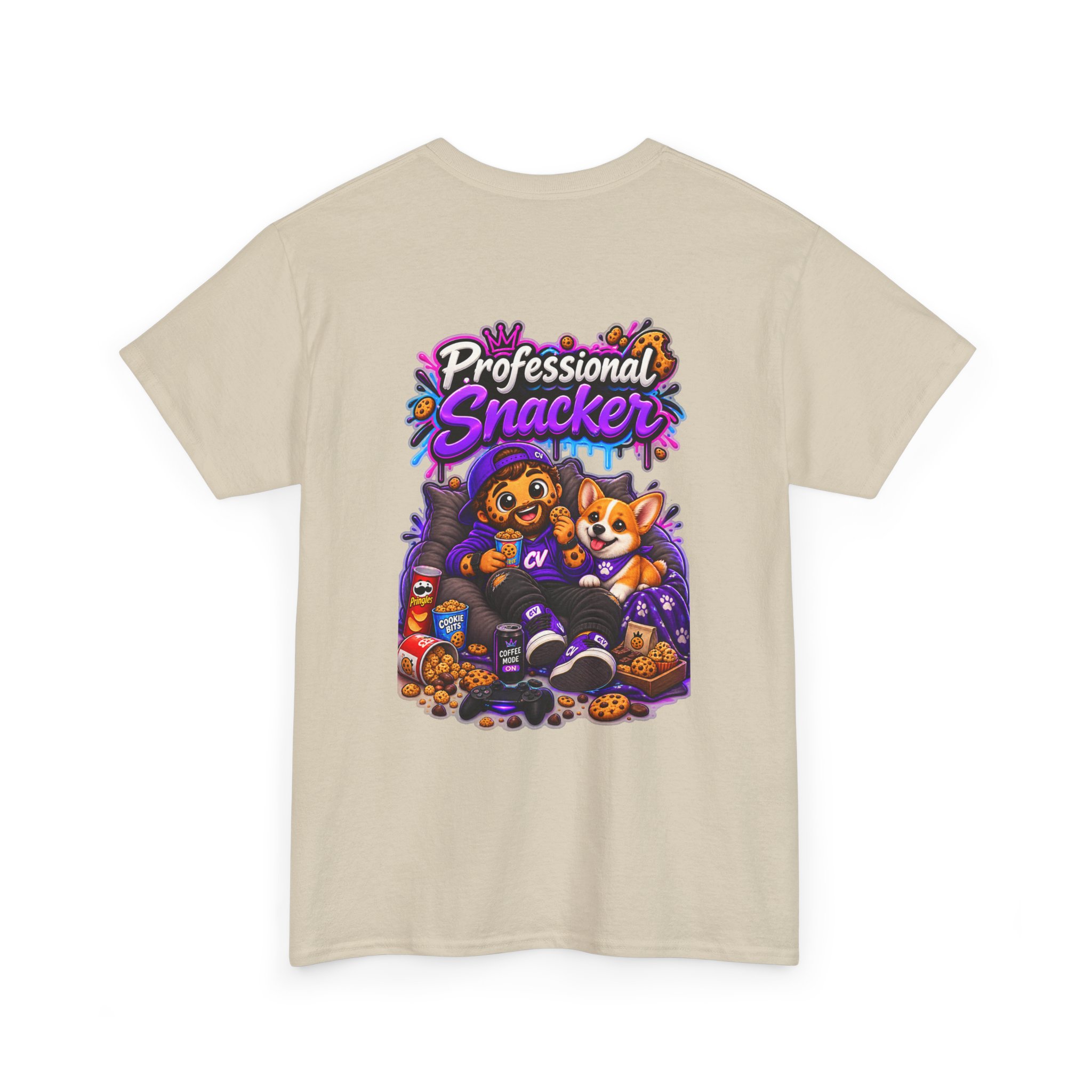 Oversize "Professional Snacker" T-Shirt | Snack Cookie Graphic Tee – Bild 4