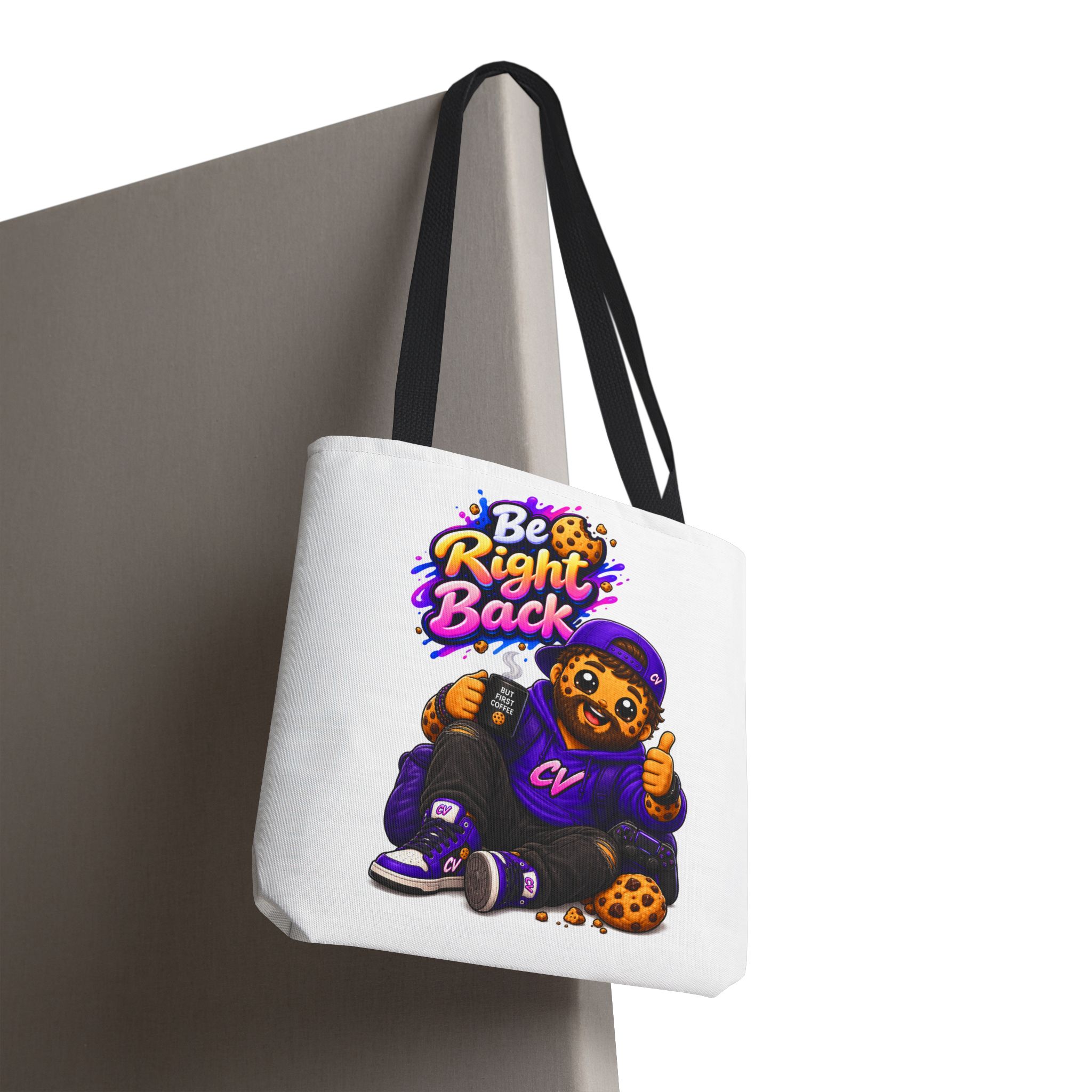 Crunchyverse Cookie Maskottchen-Tragetasche | "Be Right Back" Character Artwork – Bild 8