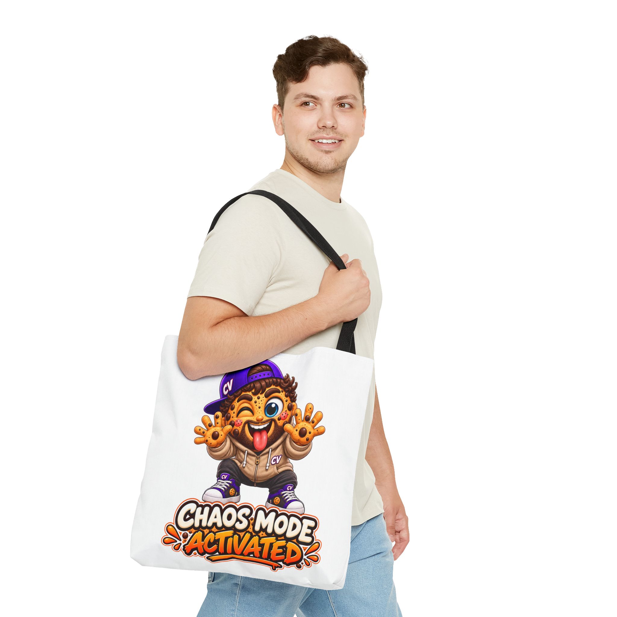 Crunchyverse Cookie Maskottchen-Tragetasche | "Chaos Mode Activated"" Character Artwork – Bild 3