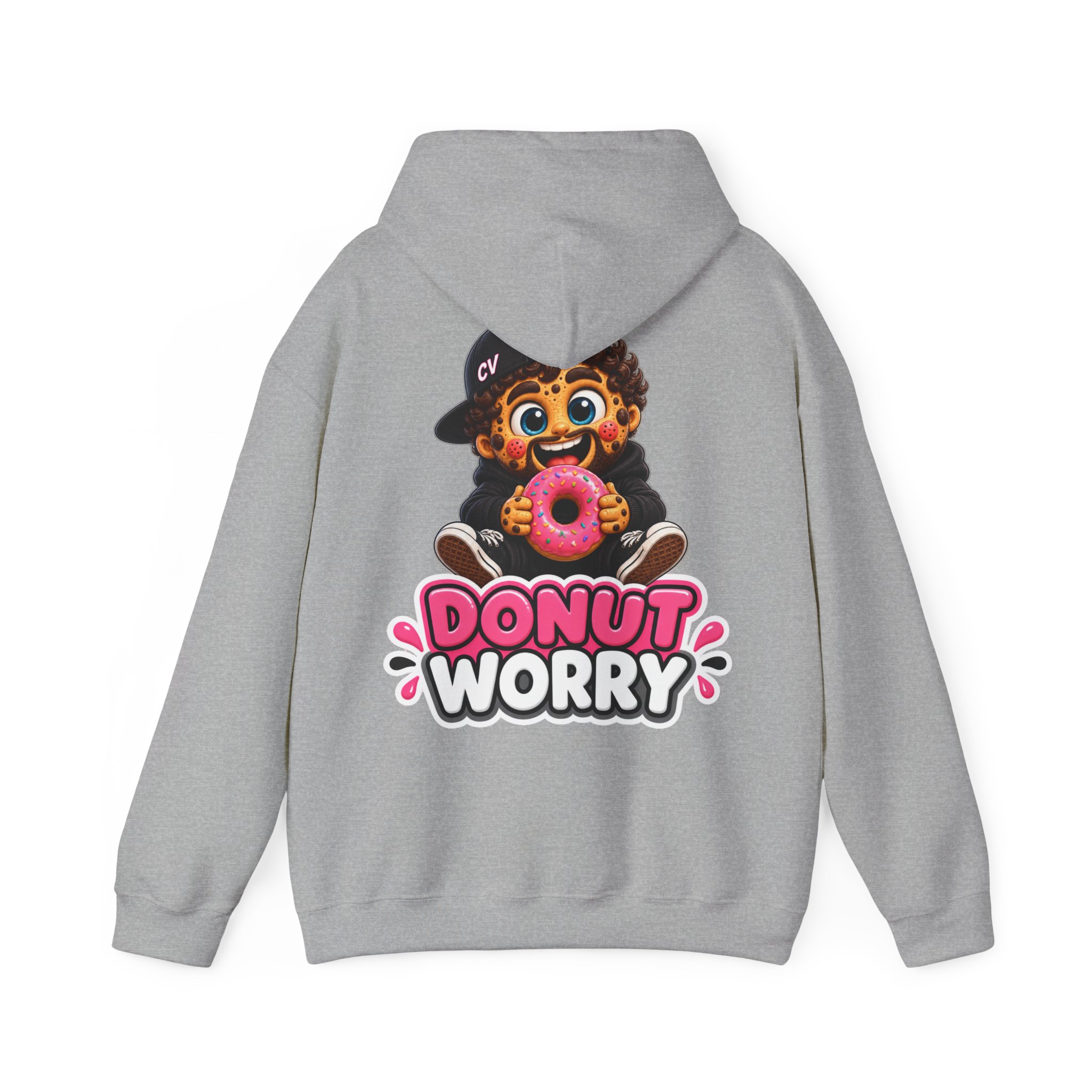 Kuschliger "Donut Worry" Oversize-Hoodie | Snack Mascot Illustration – Bild 7