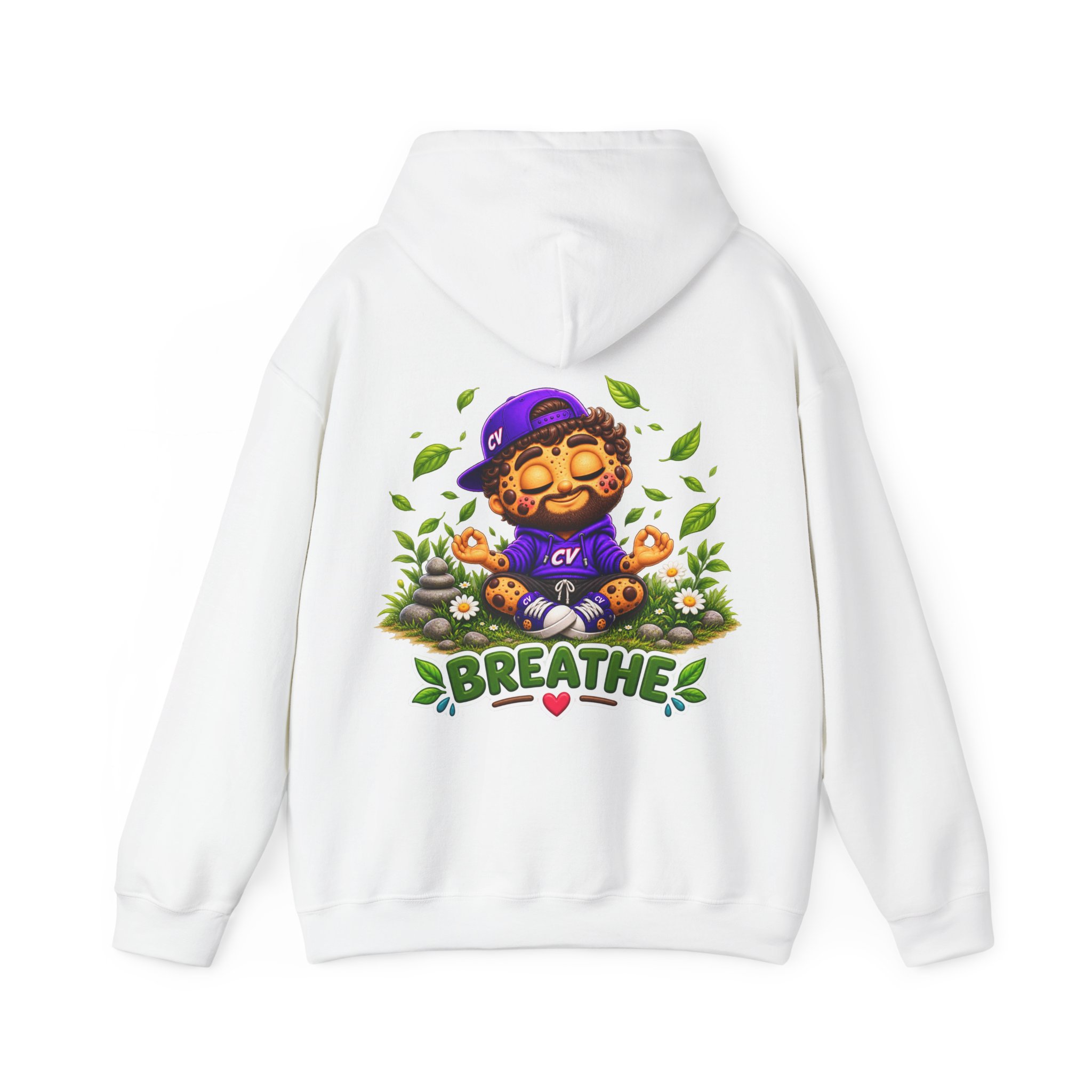 Kuschliger "Breathe" Oversize-Hoodie | Snack Mascot Illustration – Bild 5