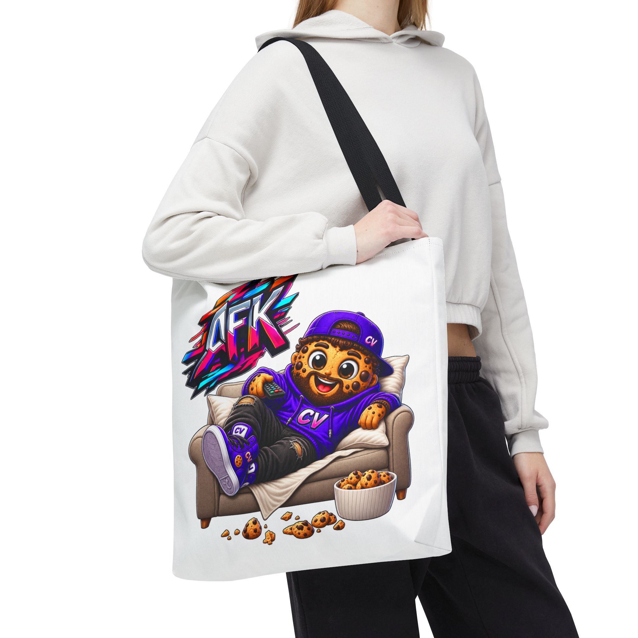 Crunchyverse Cookie Maskottchen-Tragetasche | "AFK" Character Artwork – Bild 7