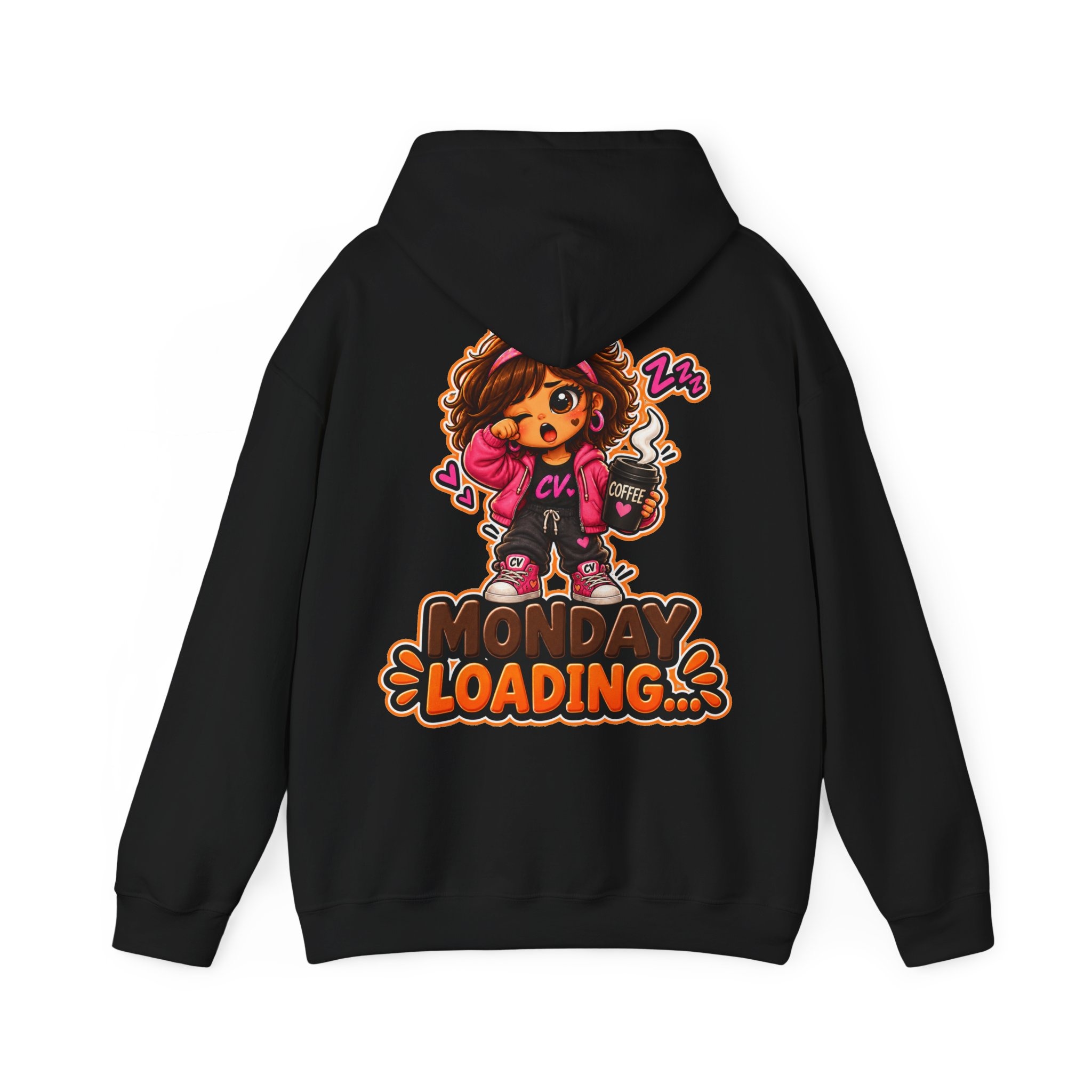 Kuschliger "Monday Loading...." Oversize-Hoodie | Snack Mascot Illustration – Bild 11
