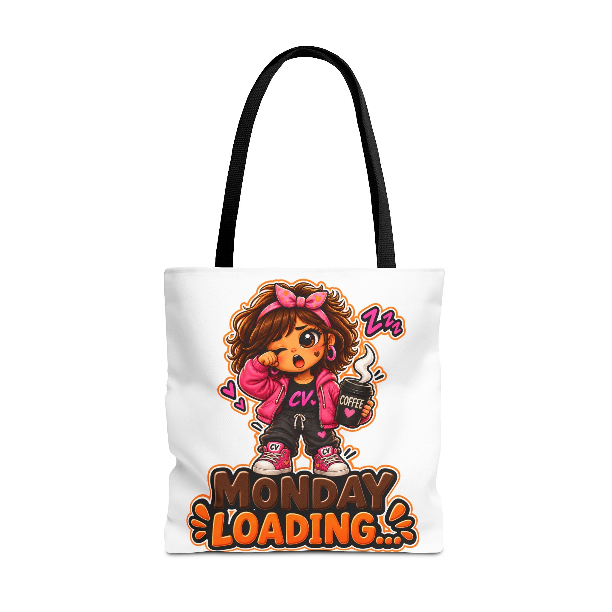Crunchyverse Cookie Maskottchen-Tragetasche | "Monday Loading...." Character Artwork