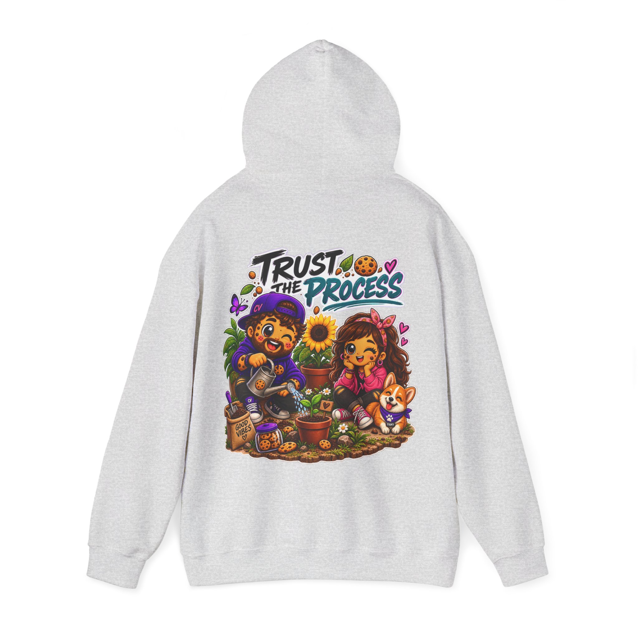 Kuschliger "Trust The Process" Oversize-Hoodie | Snack Mascot Illustration – Bild 15