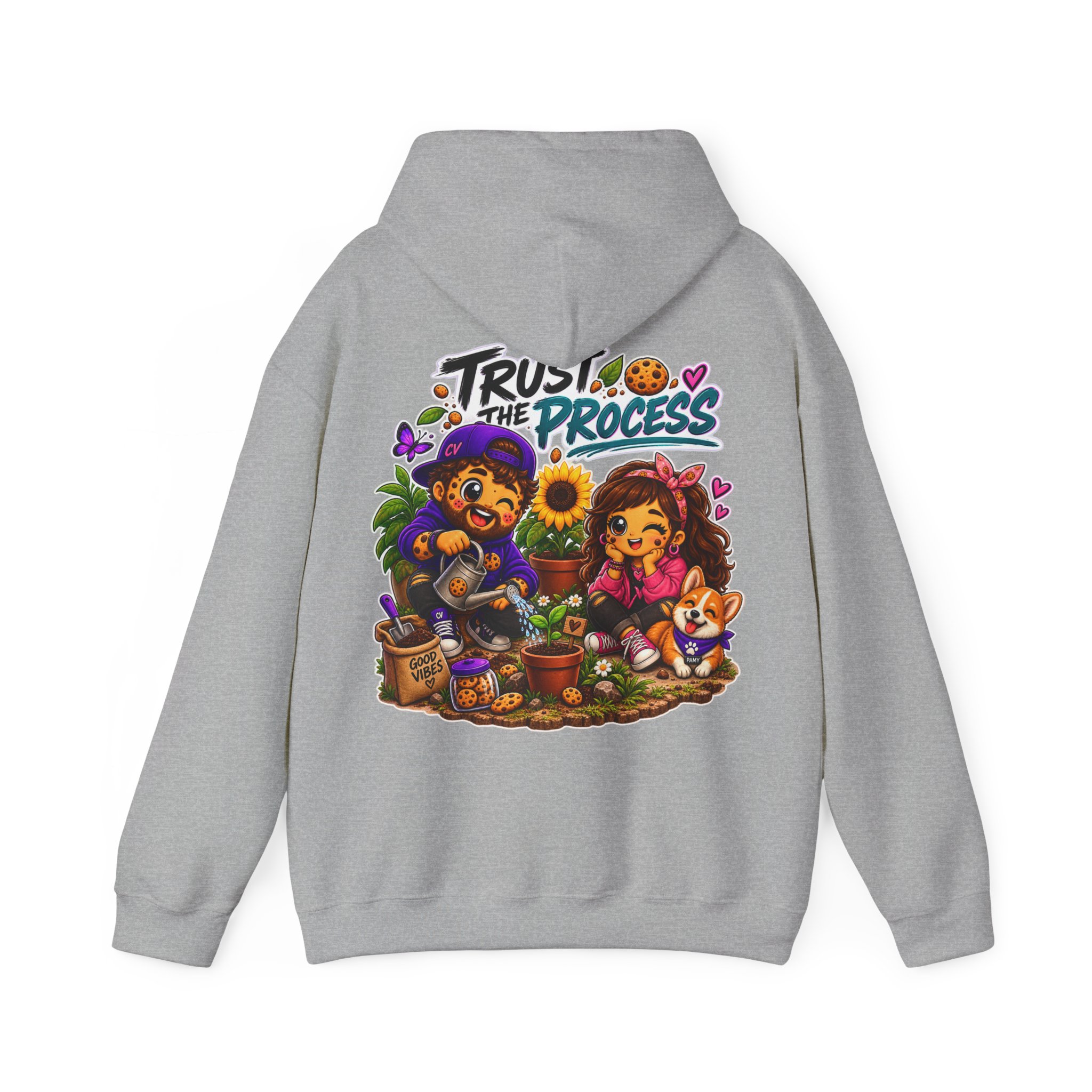 Kuschliger "Trust The Process" Oversize-Hoodie | Snack Mascot Illustration – Bild 7