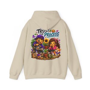 Kuschliger "Trust The Process" Oversize-Hoodie | Snack Mascot Illustration