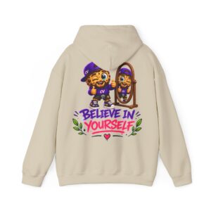 Kuschliger "Believe In Yourself" Oversize-Hoodie | Snack Mascot Illustration