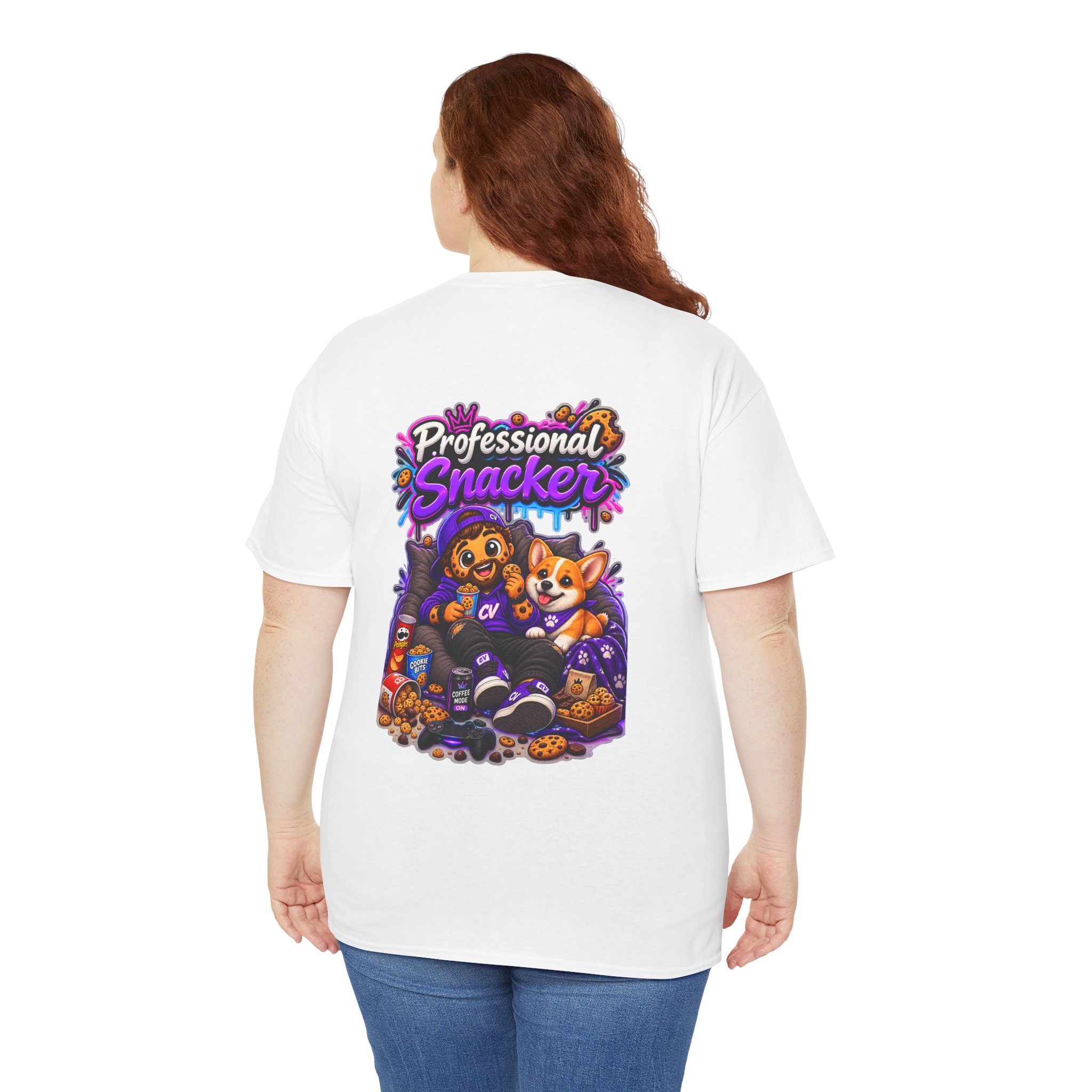 Oversize "Professional Snacker" T-Shirt | Snack Cookie Graphic Tee – Bild 8