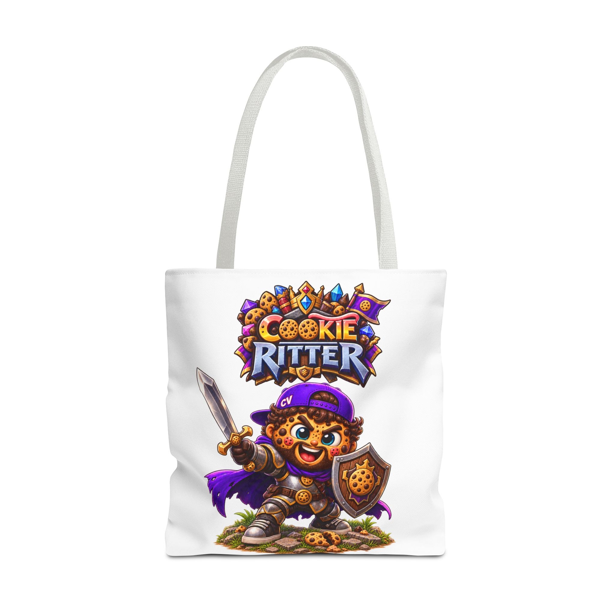 Crunchyverse Cookie Mascot Tote Bag | "Cookie Ritter" Character Artwork – Bild 9