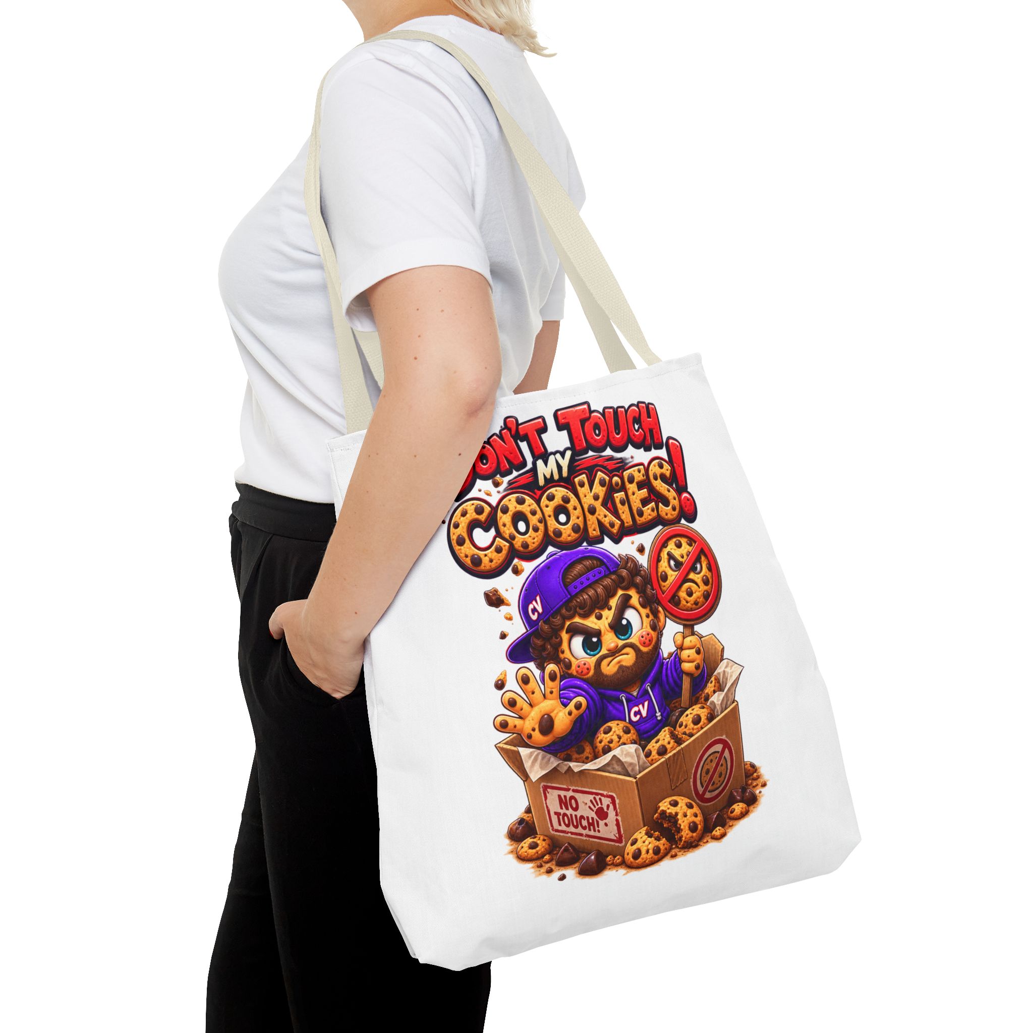 Crunchyverse Cookie Maskottchen-Tragetasche | "Dont Touch my Cookies" Character Artwork – Bild 20
