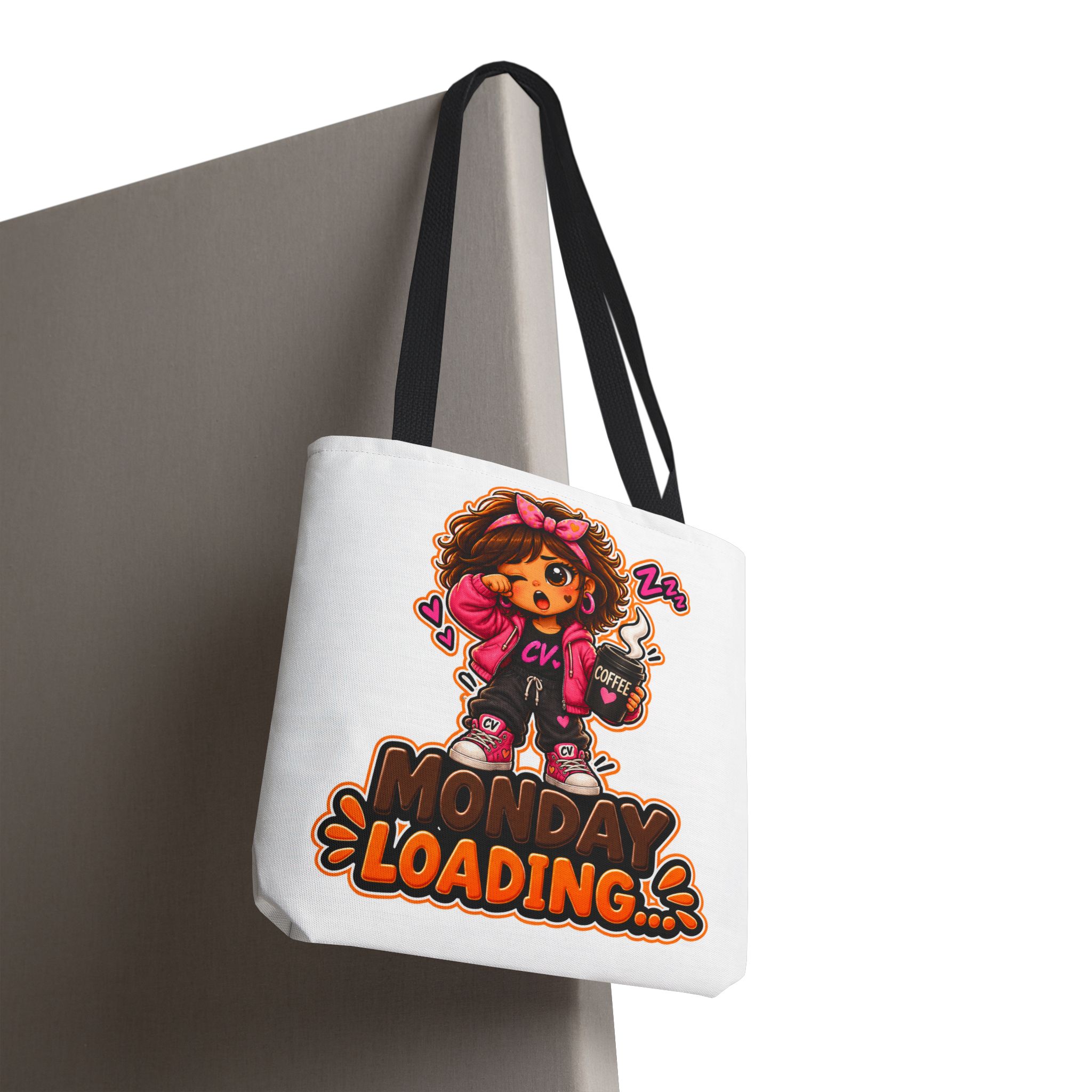 Crunchyverse Cookie Maskottchen-Tragetasche | "Monday Loading...." Character Artwork – Bild 8