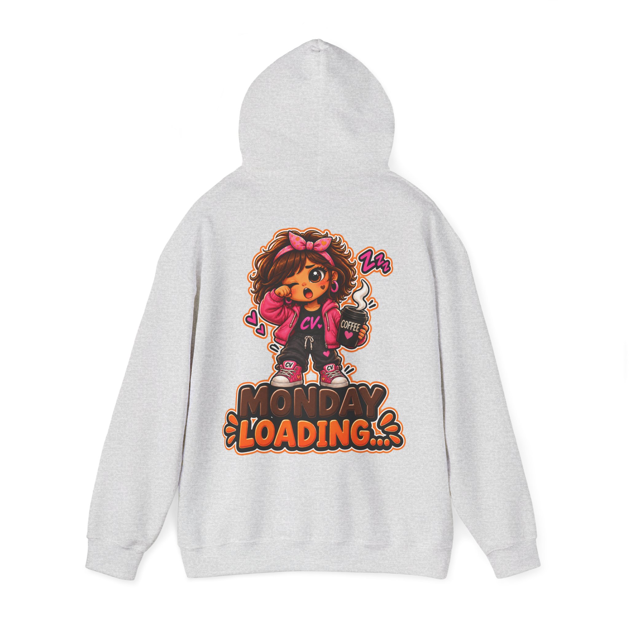 Kuschliger "Monday Loading...." Oversize-Hoodie | Snack Mascot Illustration – Bild 15